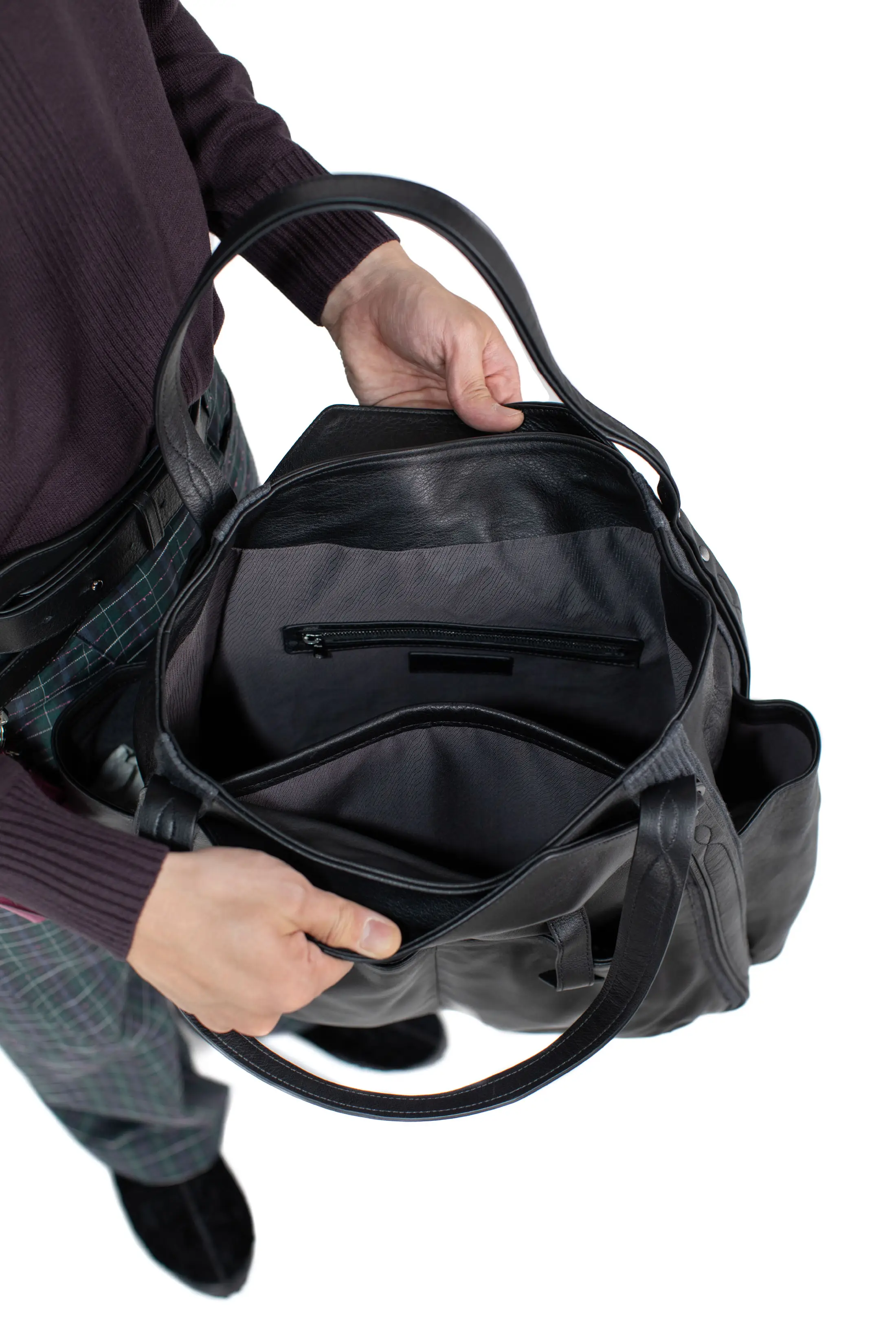 KIKO KOSTADINOV INEX TOTE BAG - BLACK OBSIDIAN