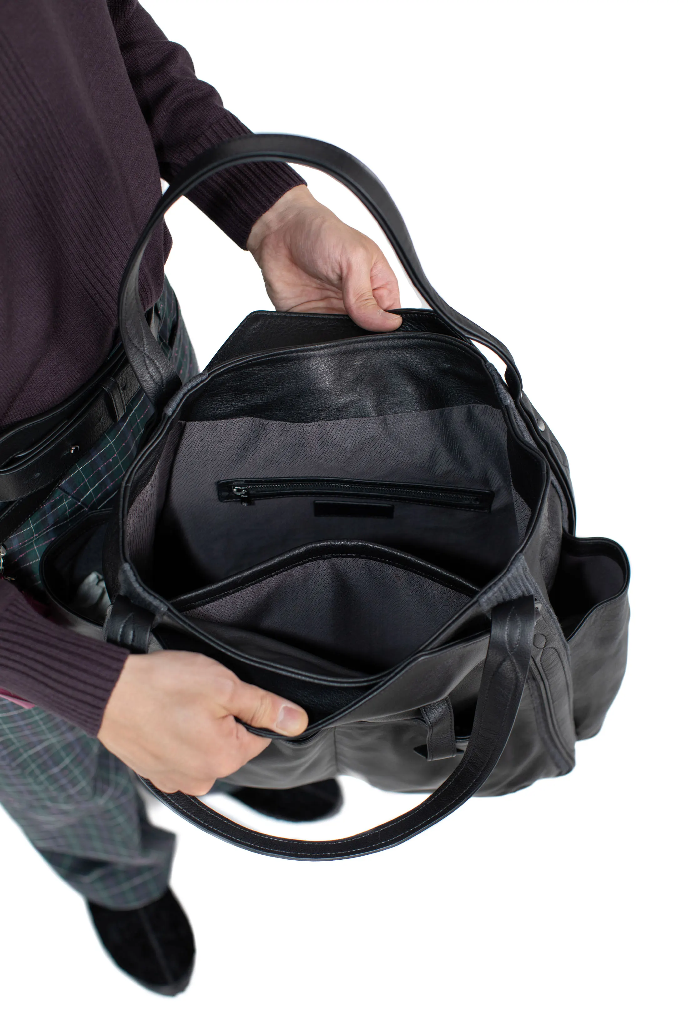 INEX TOTE BAG - BLACK OBSIDIAN – KIKO KOSTADINOV