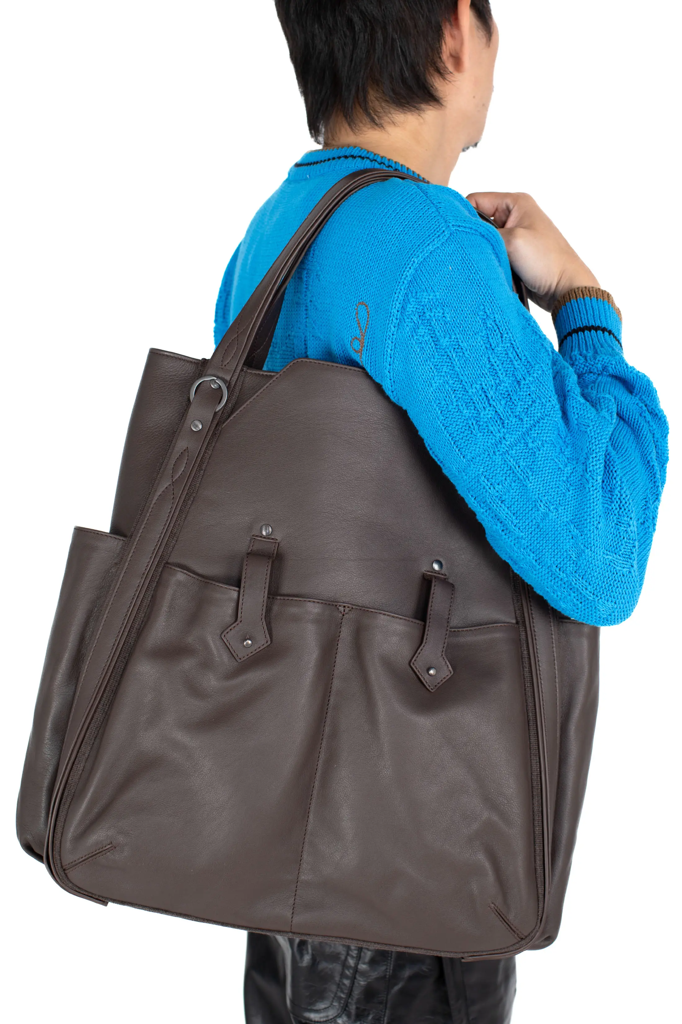KIKO KOSTADINOV INEX TOTE BAG - CHOCOLATE