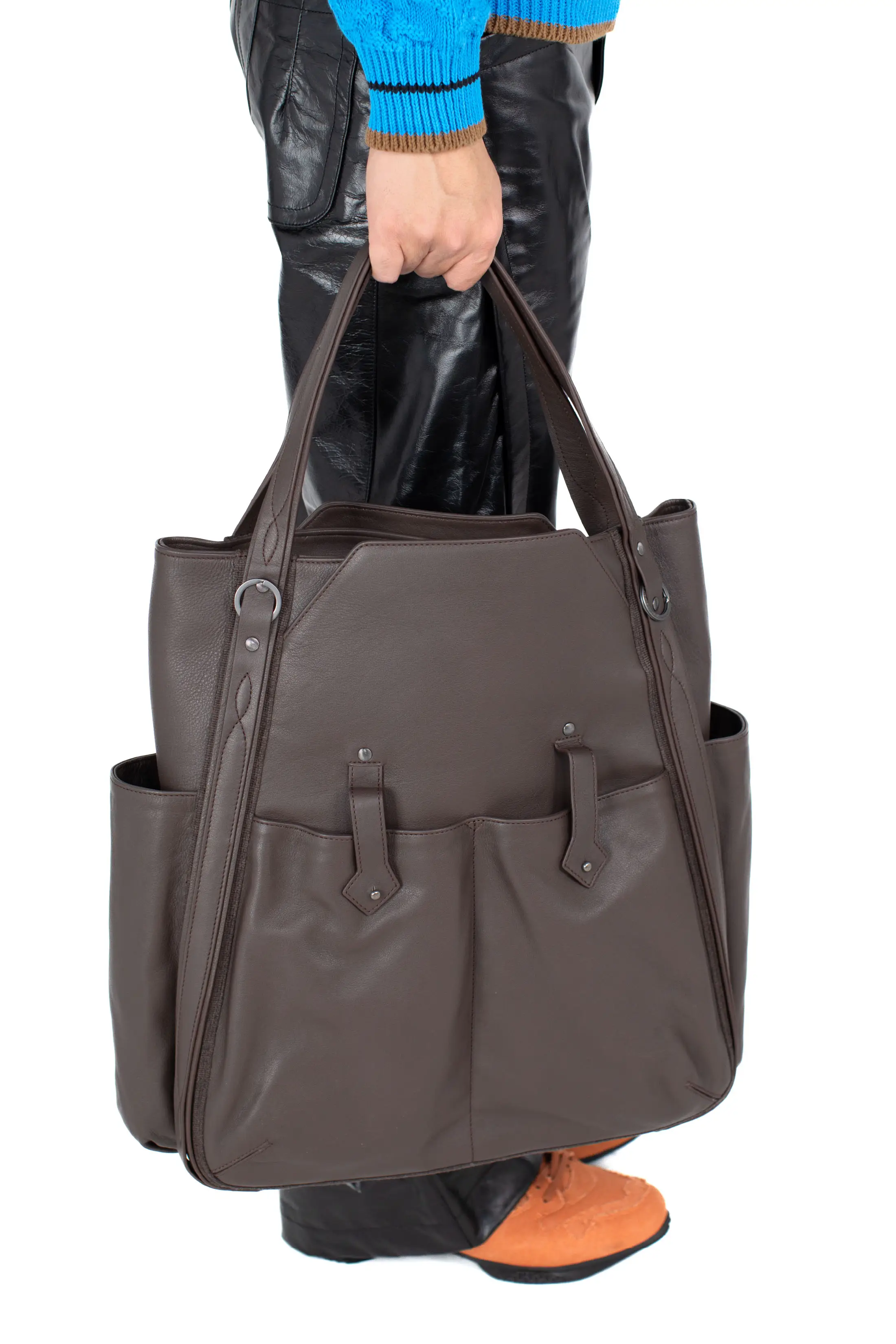 KIKO KOSTADINOV INEX TOTE BAG - CHOCOLATE