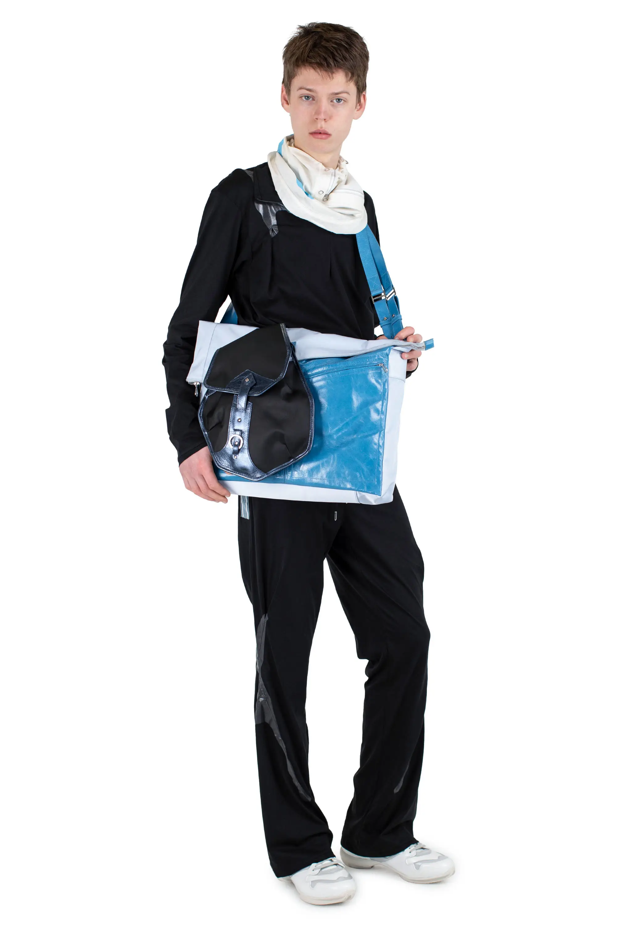 KIKO KOSTADINOV JAROCKA SHOULDER BAG - LIGHT BLUE/ SEA BLUE