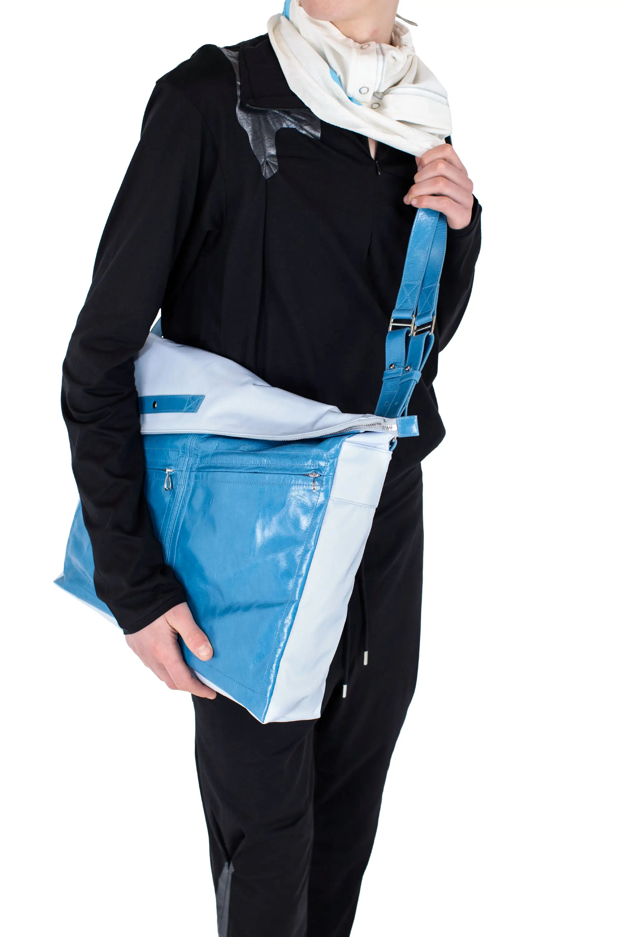 KIKO KOSTADINOV JAROCKA SHOULDER BAG - LIGHT BLUE/ SEA BLUE