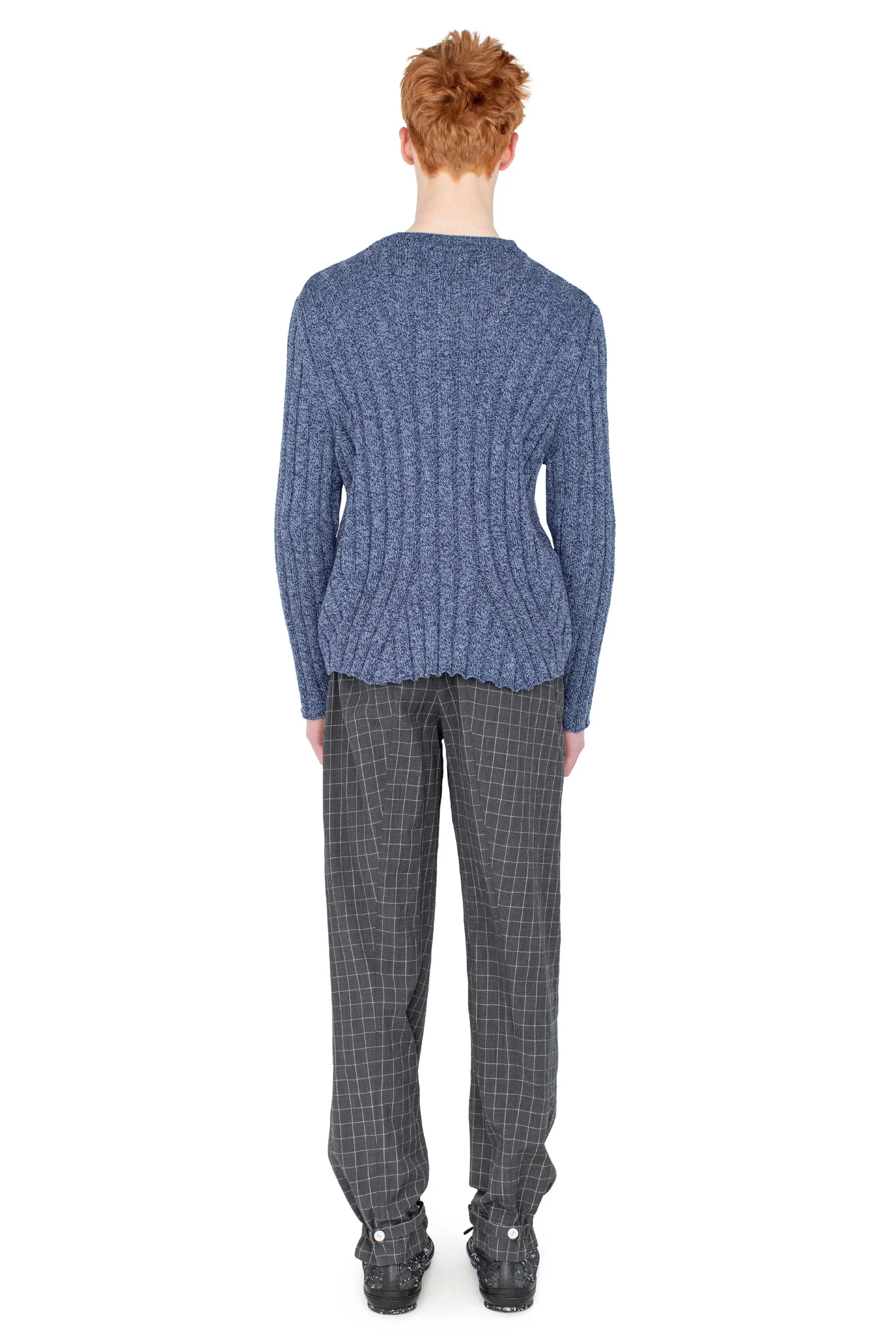 KIKO KOSTADINOV KADA KNIT PULLOVER - BLUE MELANGE