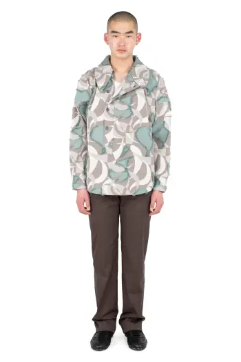 KIKO KOSTADINOV KEST SHIRT - BEIGE & TEAL