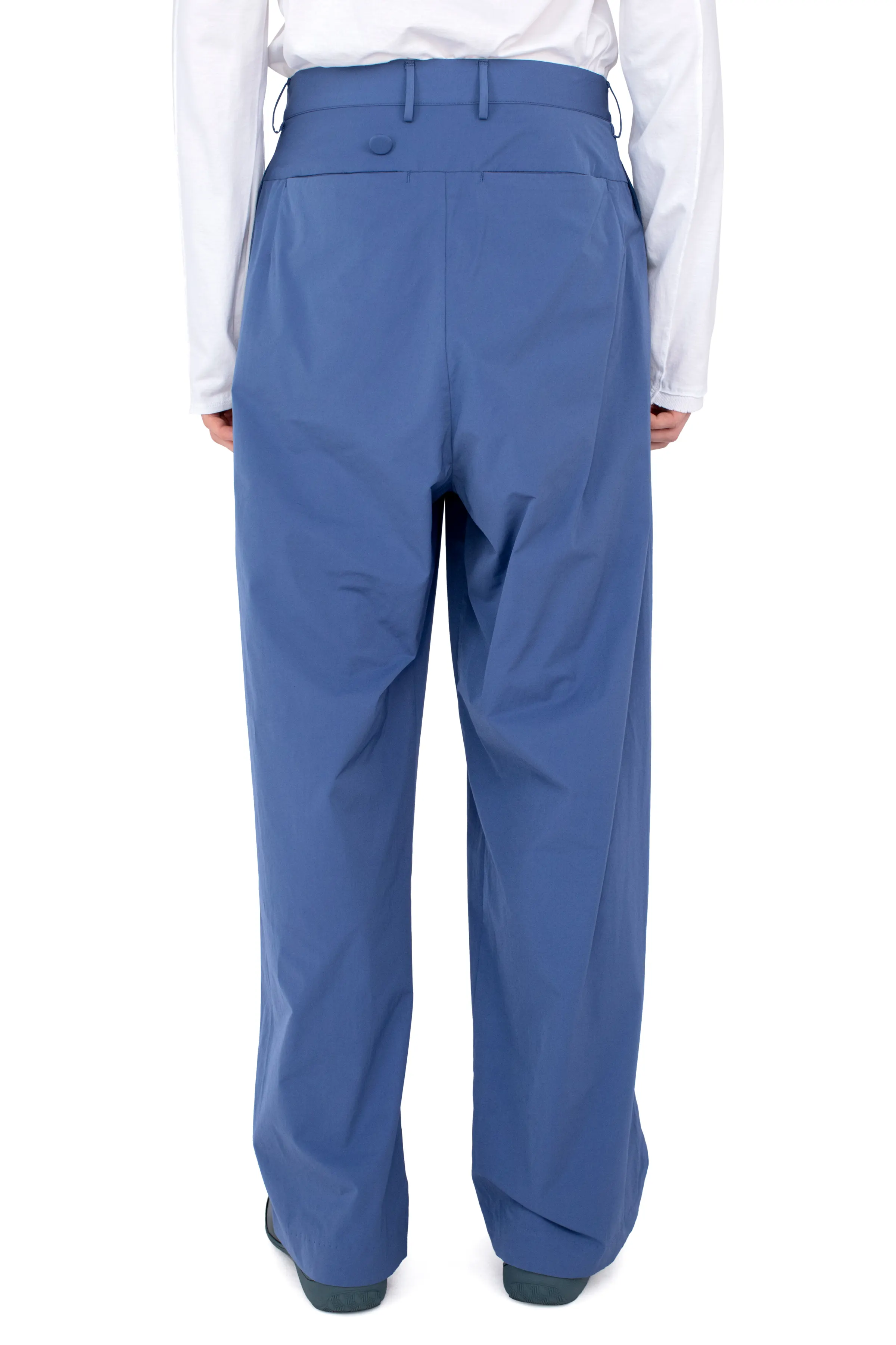 KIKO KOSTADINOV KIPPEL WRAP TROUSERS - ABYSS BLUE