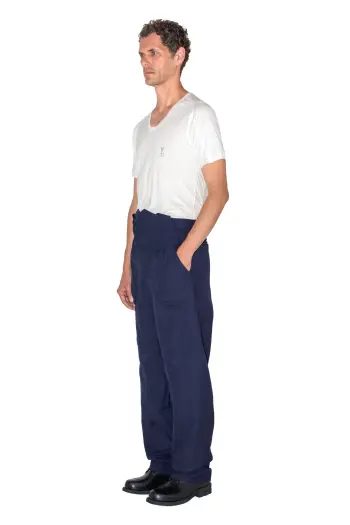 KIKO KOSTADINOV KLEES EMBROIDERED TROUSER - ORION BLUE