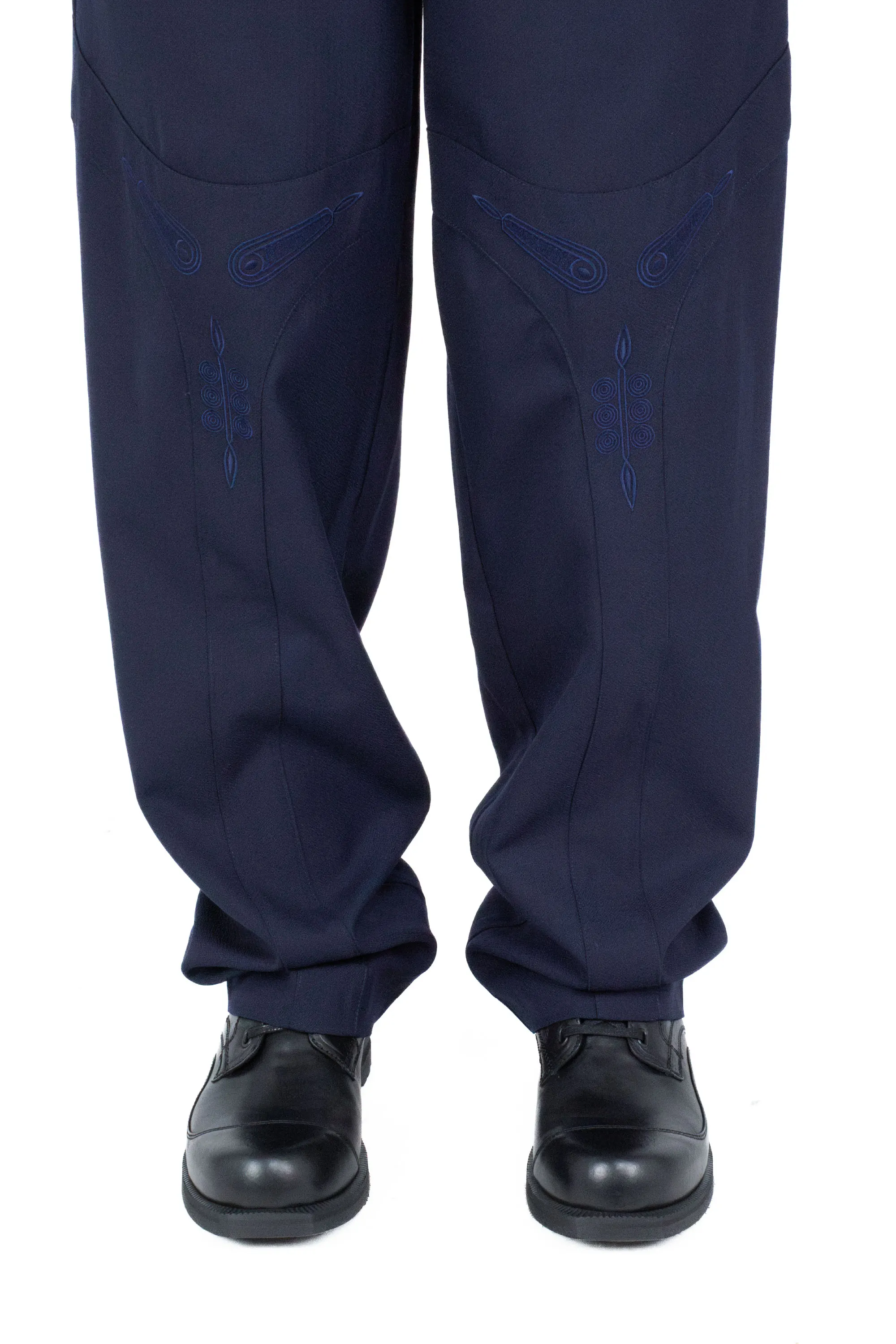 パンツ kiko kostadinov 20AW klees pants KLEES EMBROIDERED TROUSER - ORION BLUE – KIKO KOSTADINOV