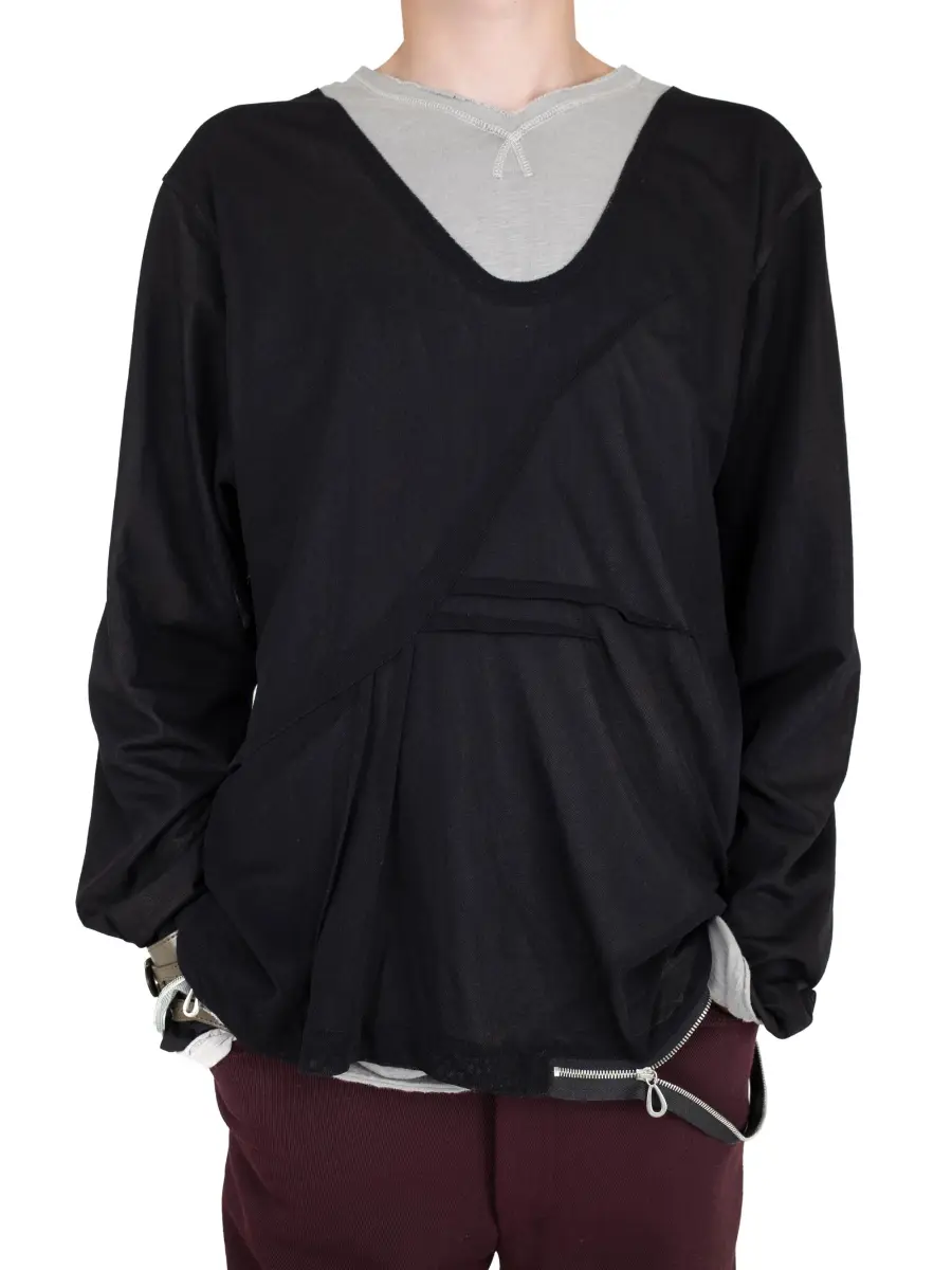 KIKO KOSTADINOV – KNOX MESH LONG SLEEVE - LILAC / BLACK
