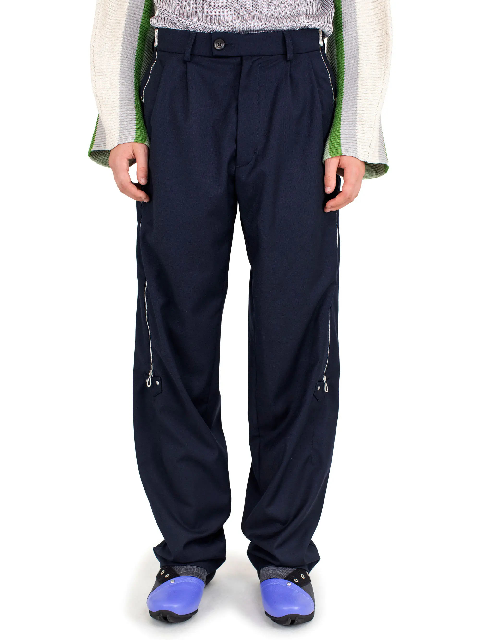 KNOX TROUSER W ZIP - DARK NAVY