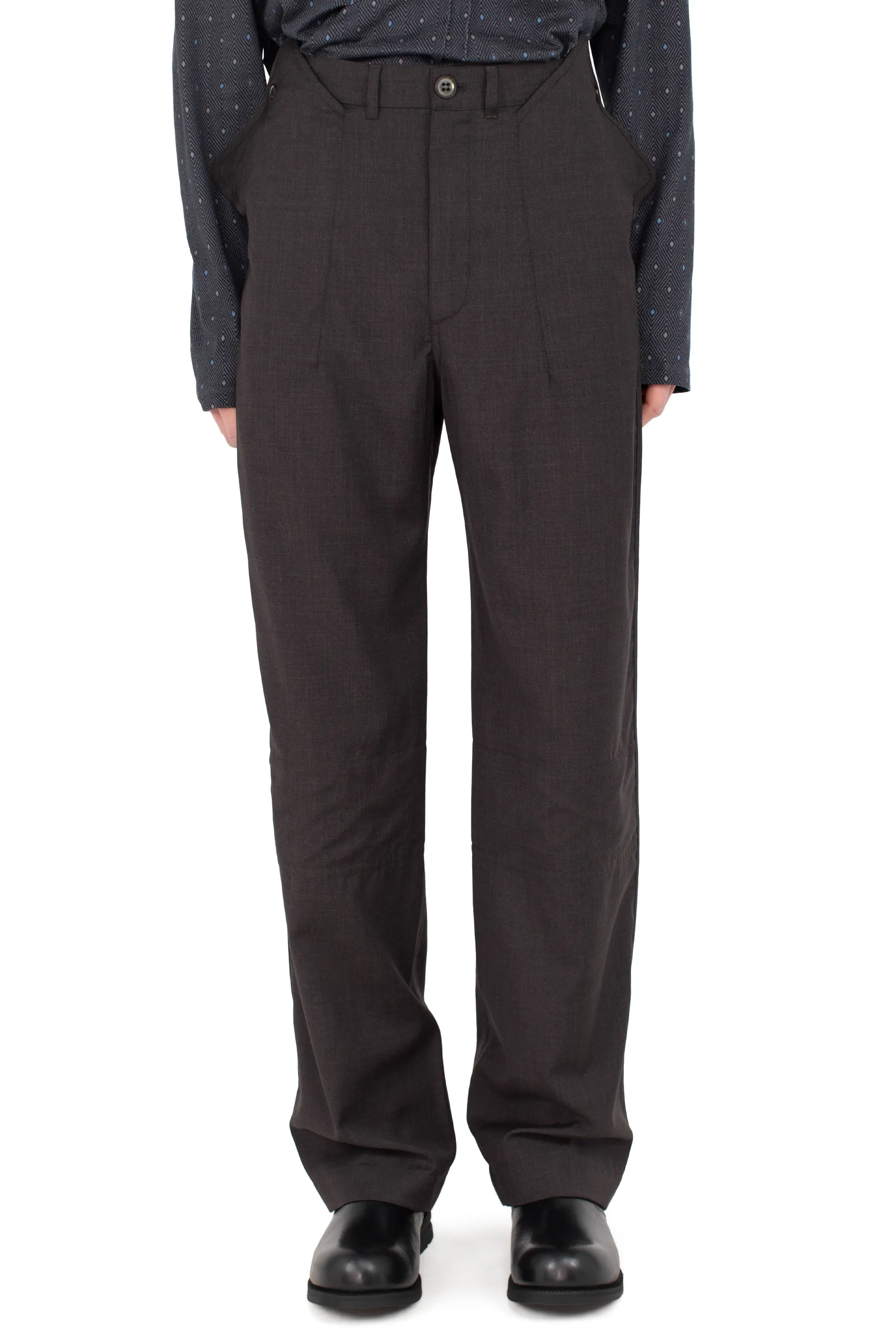 KIKO KOSTADINOV KOMLO TROUSER - UMBER BROWN