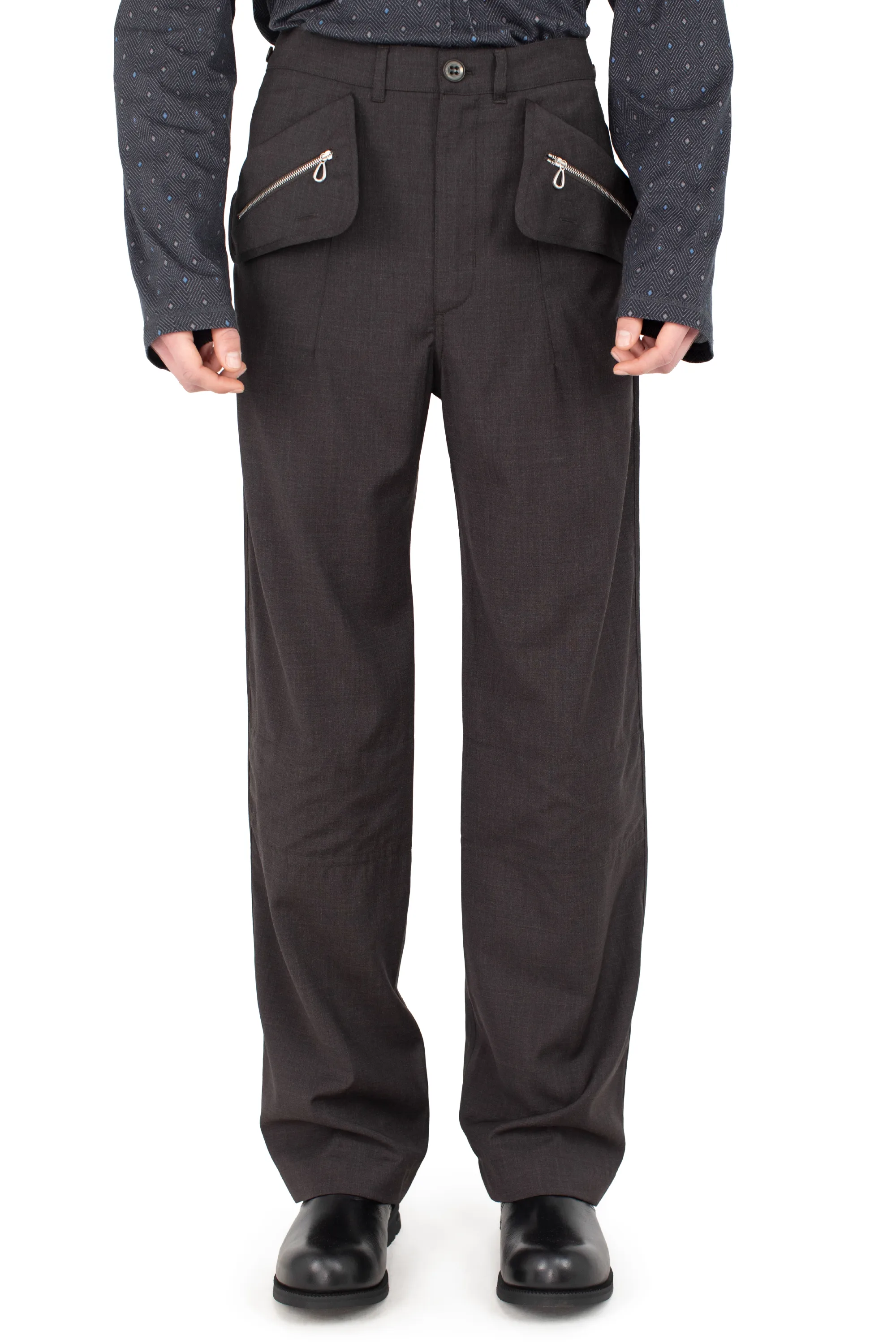 KIKO KOSTADINOV KOMLO TROUSER - UMBER BROWN