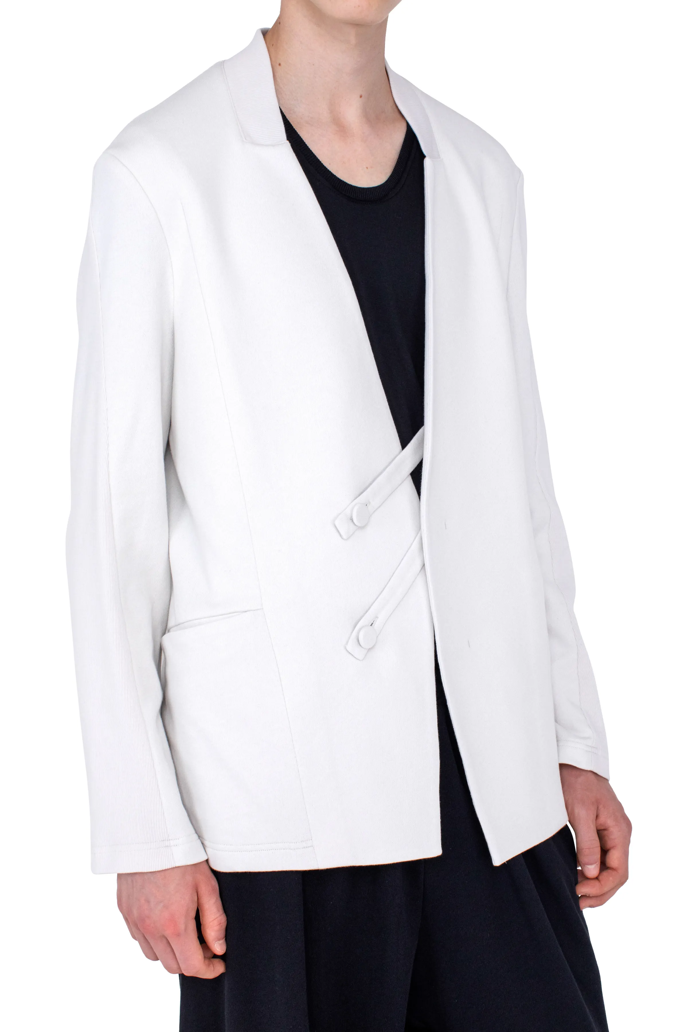 KIKO KOSTADINOV KORU SLIM BLAZER - ECRU