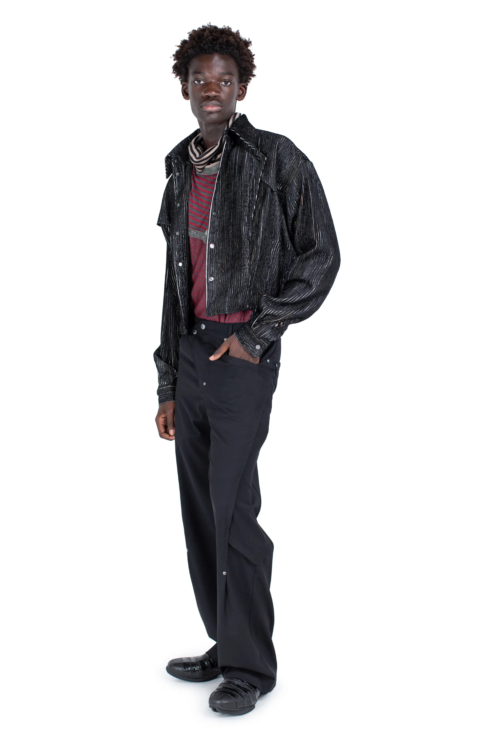 kikokostadinov KK. Trouser. 09 サイズ44 VIG K-DART TROUSER - CROW BLACK/BLACK – KIKO KOSTADINOV