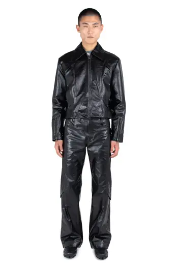 kiko kostadinov MURAD LEATHER JACKET 48 Men – KIKO KOSTADINOV