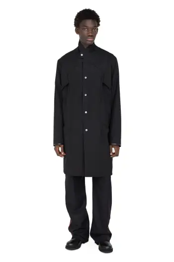 KIKO KOSTADINOV KRANER WOOL COAT - CROW BLACK