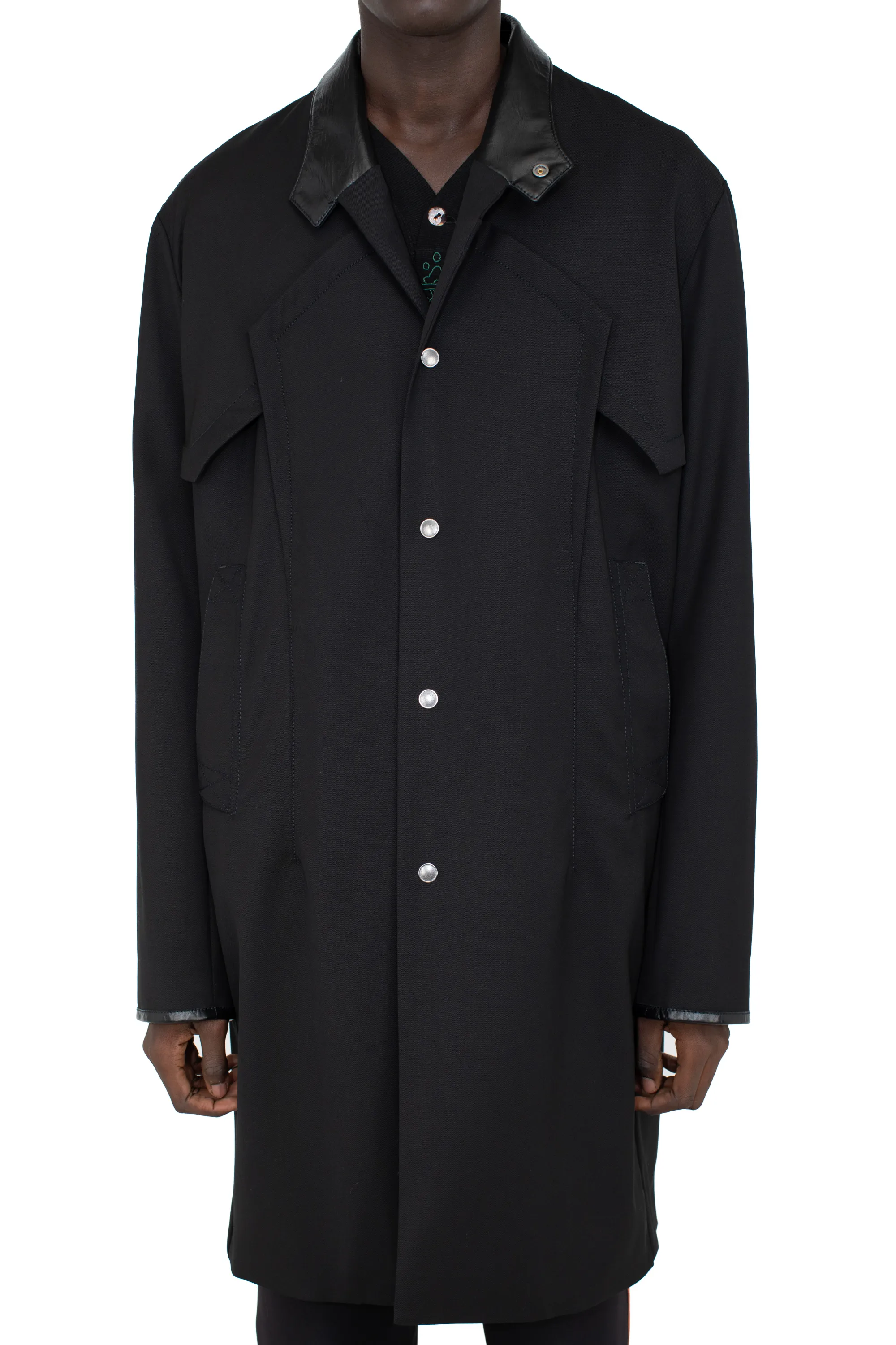 KRANER WOOL COAT - CROW BLACK – KIKO KOSTADINOV