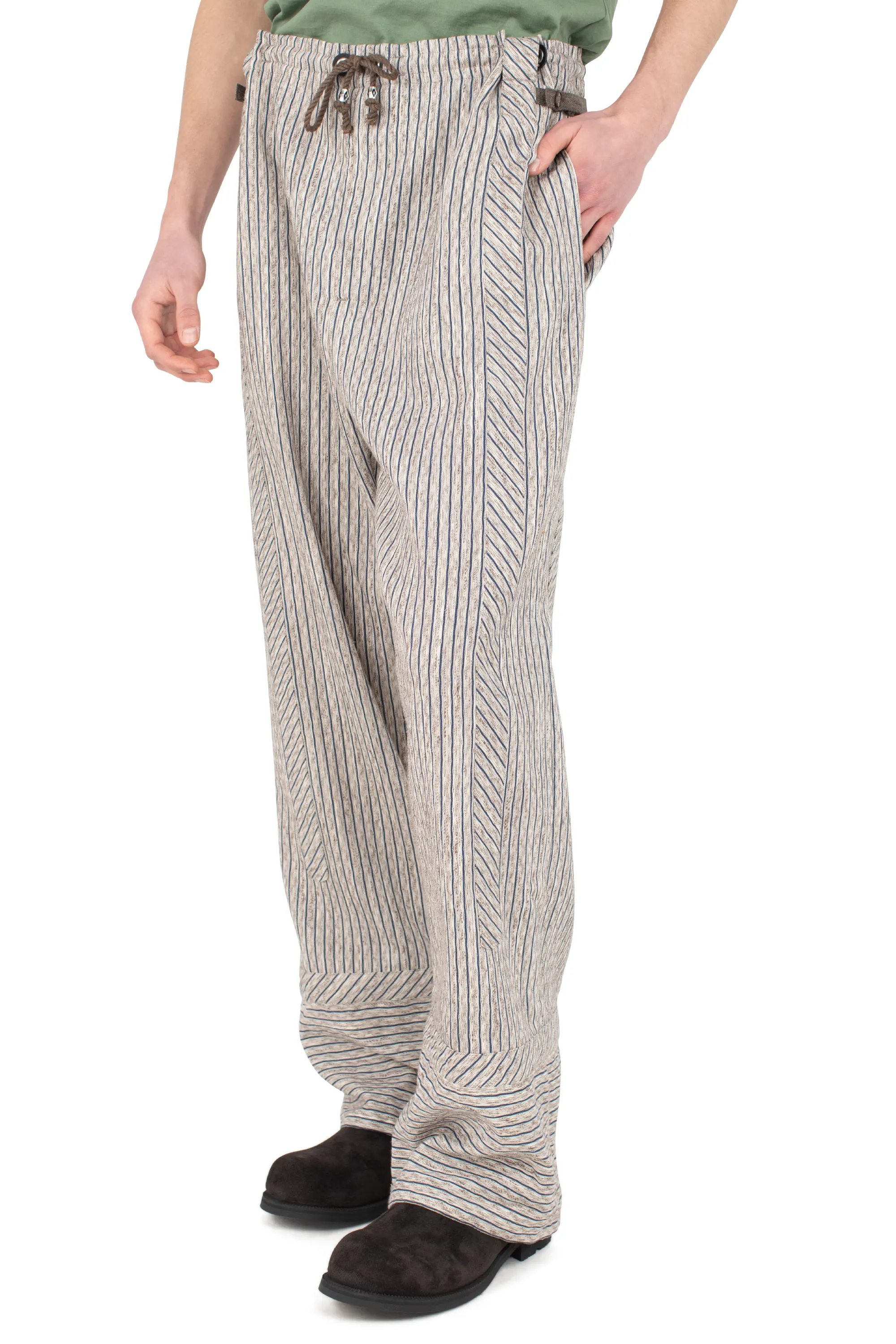KYAN TROUSER - TAN & BLUE – KIKO KOSTADINOV