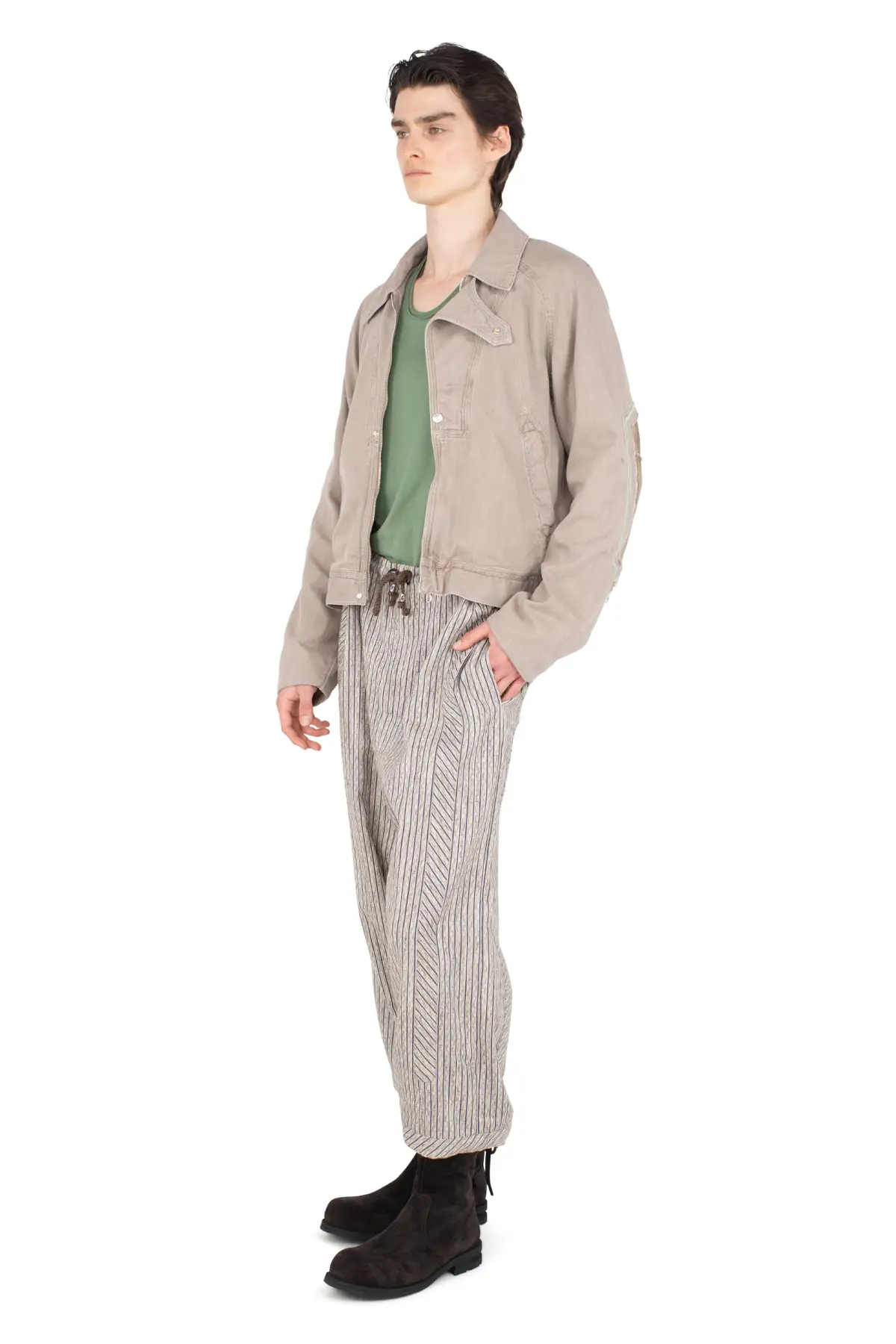 KYAN TROUSER - TAN & BLUE – KIKO KOSTADINOV