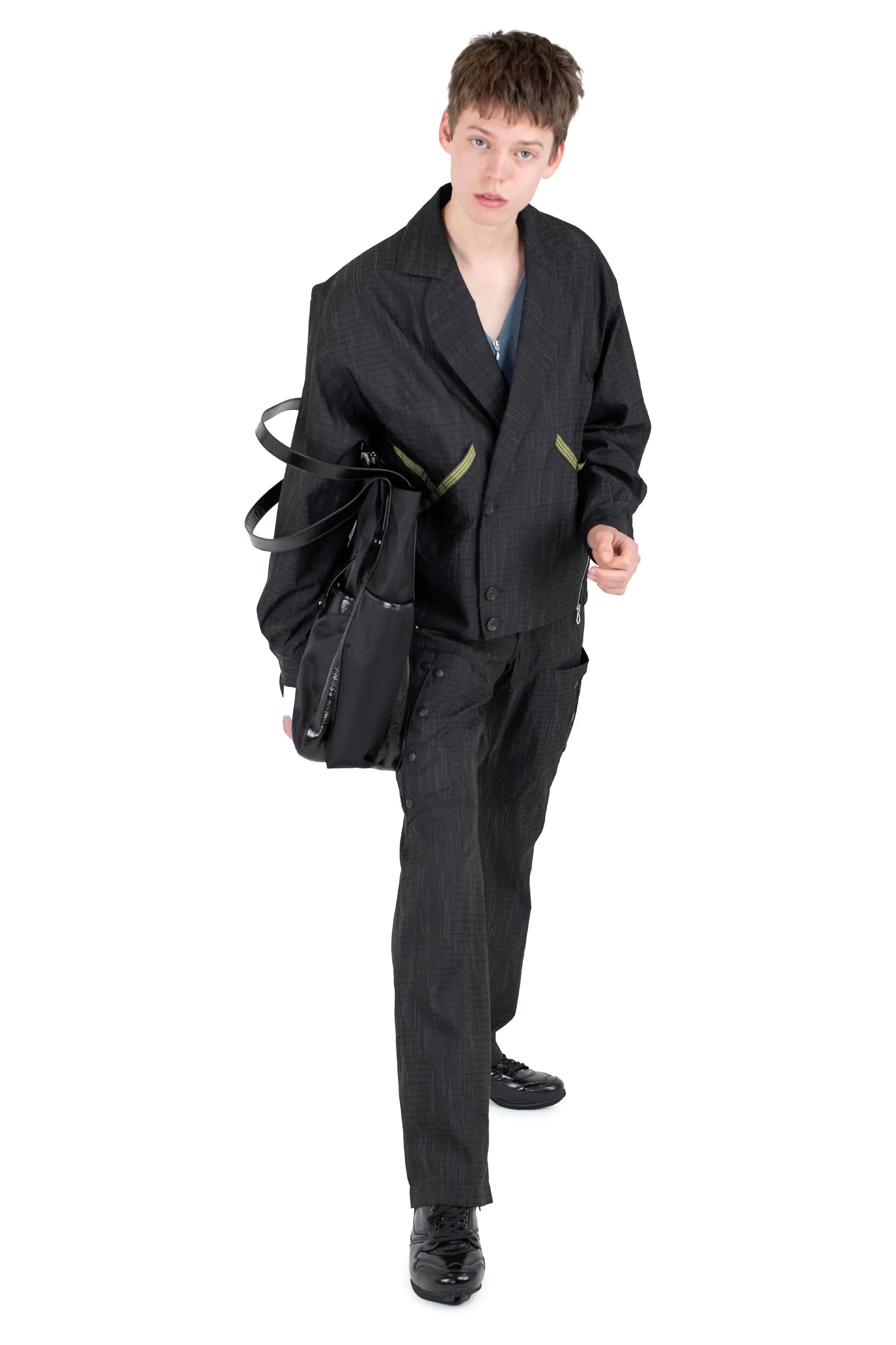 KIKO KOSTADINOV LIPELLA BOMBER JACKET - BLACK OBSIDIAN