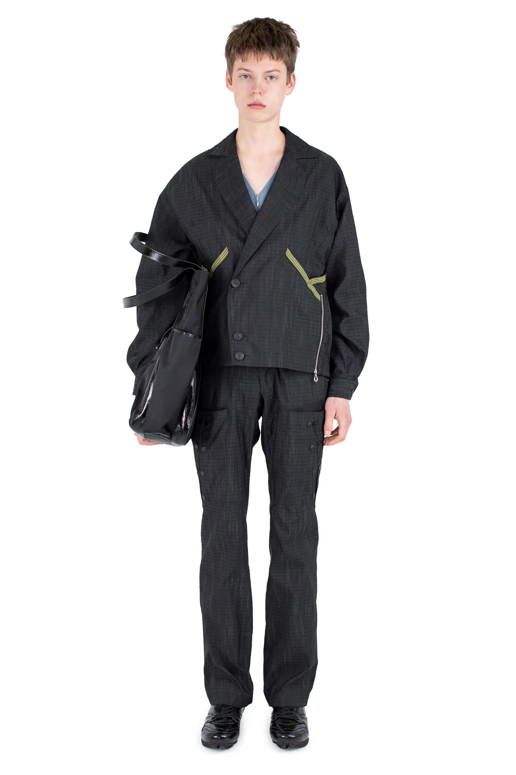 KIKO KOSTADINOV LIPELLA BOMBER JACKET - BLACK OBSIDIAN