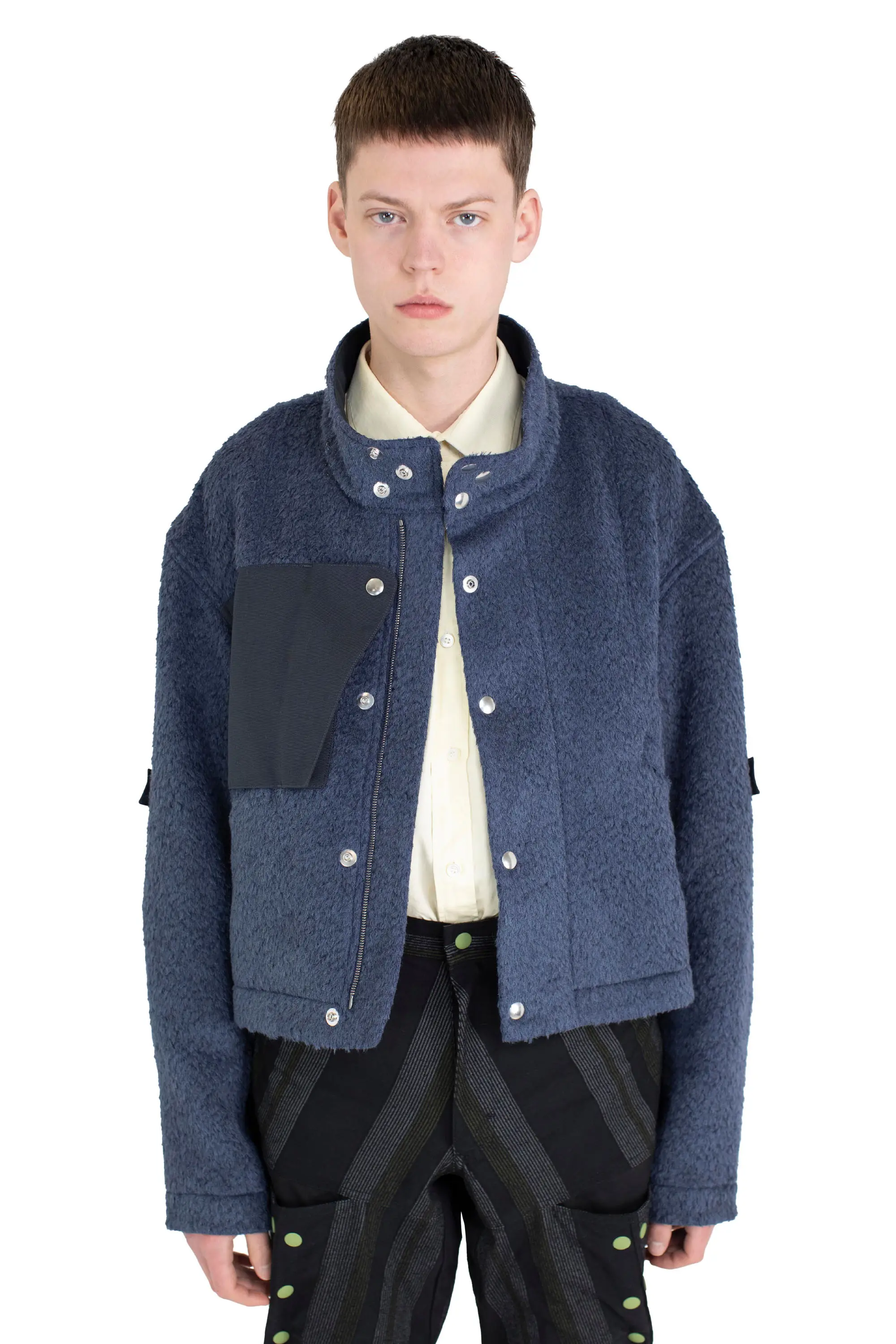 KIKO KOSTADINOV MENO JACKET - BLUE GRAY/D GREY