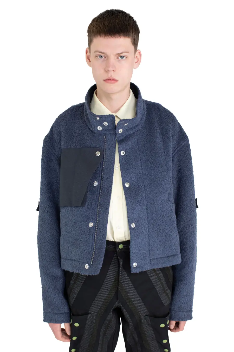 KIKO KOSTADINOV MENO JACKET - BLUE GRAY/D GREY