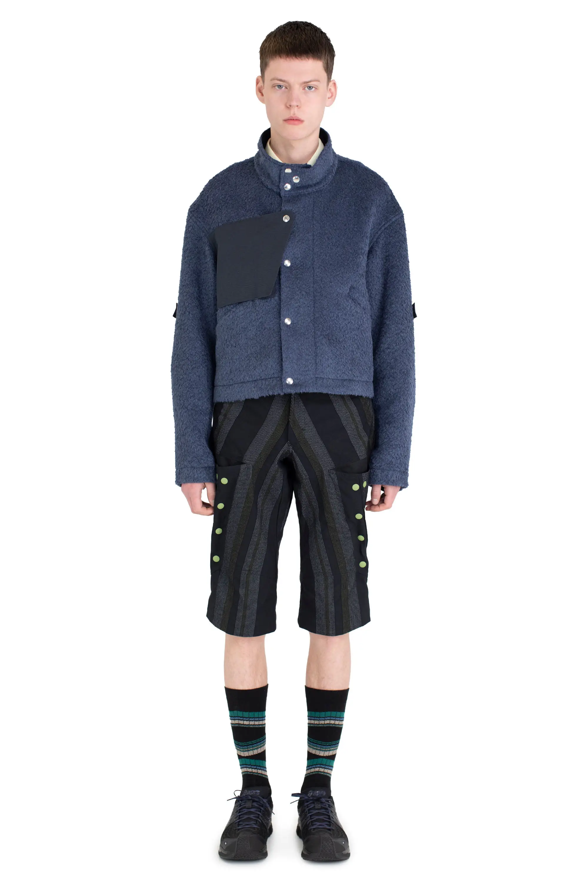 KIKO KOSTADINOV MENO JACKET - BLUE GRAY/D GREY