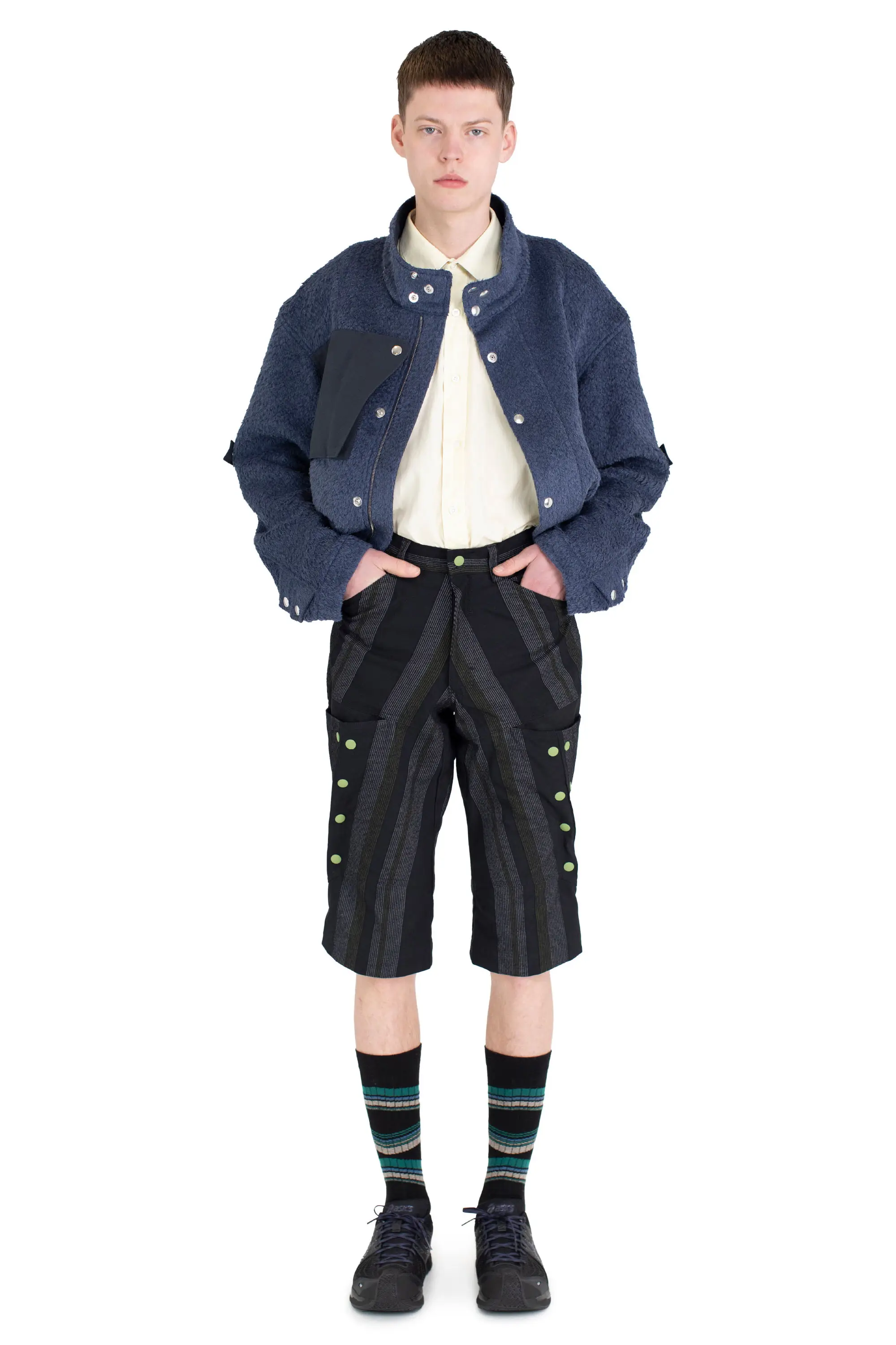 KIKO KOSTADINOV MENO JACKET - BLUE GRAY/D GREY