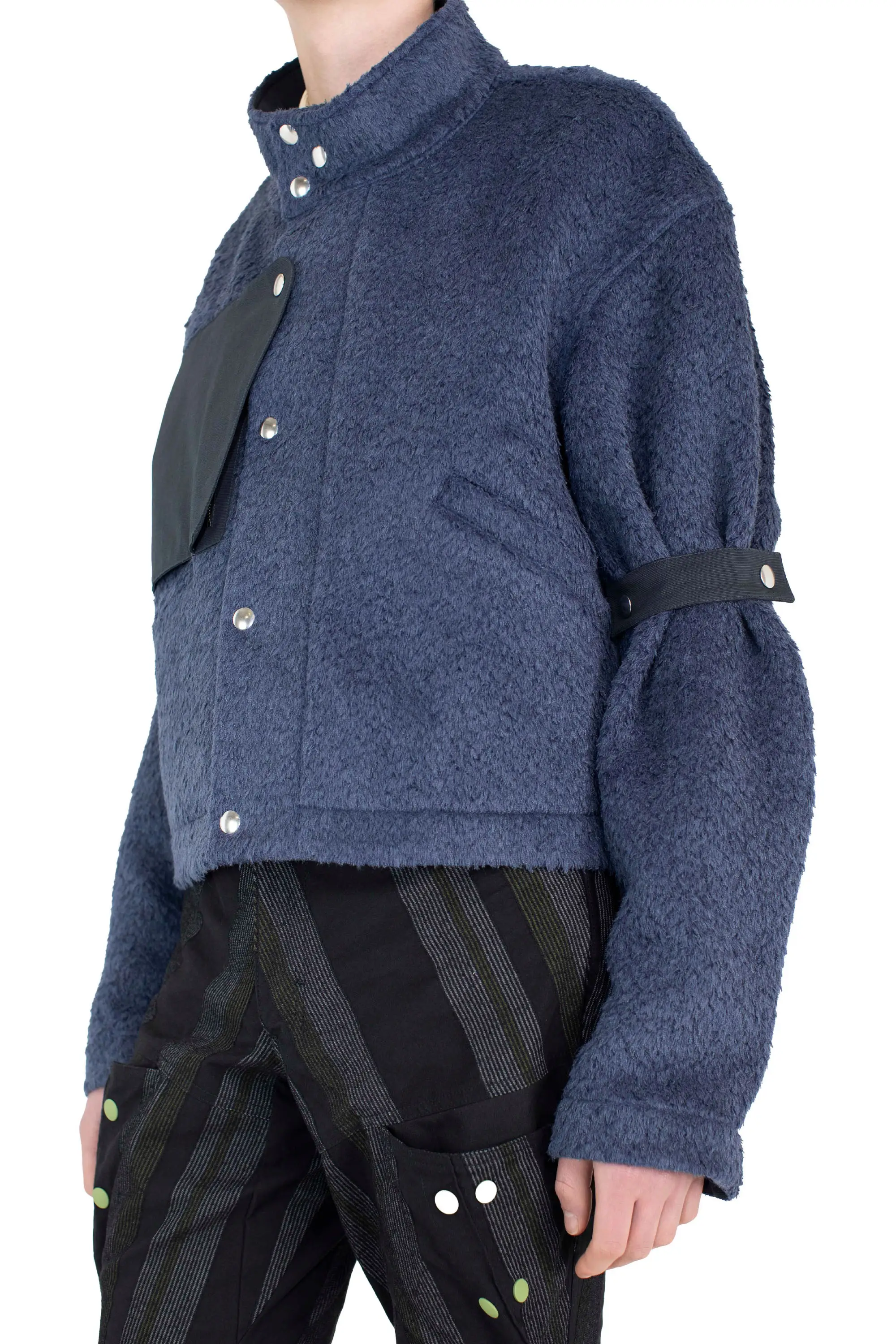 KIKO KOSTADINOV MENO JACKET - BLUE GRAY/D GREY