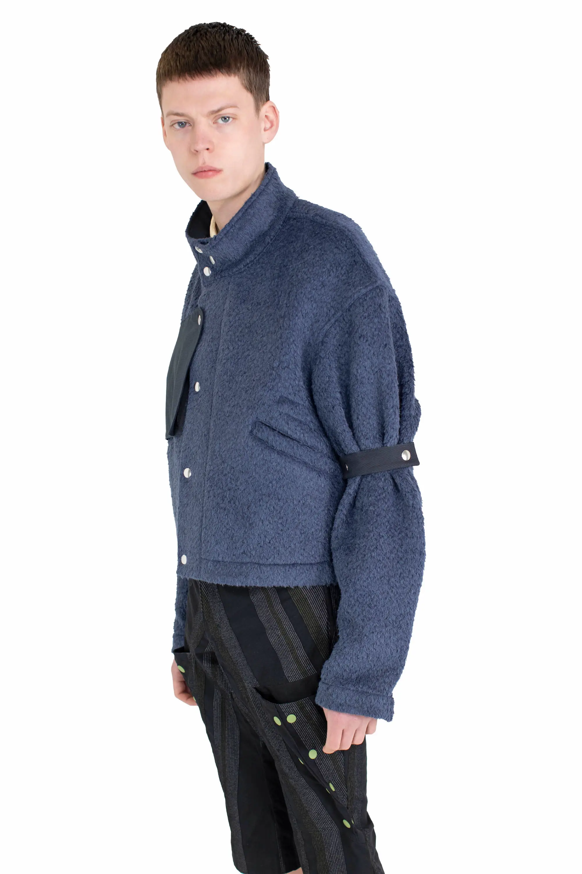 KIKO KOSTADINOV MENO JACKET - BLUE GRAY/D GREY