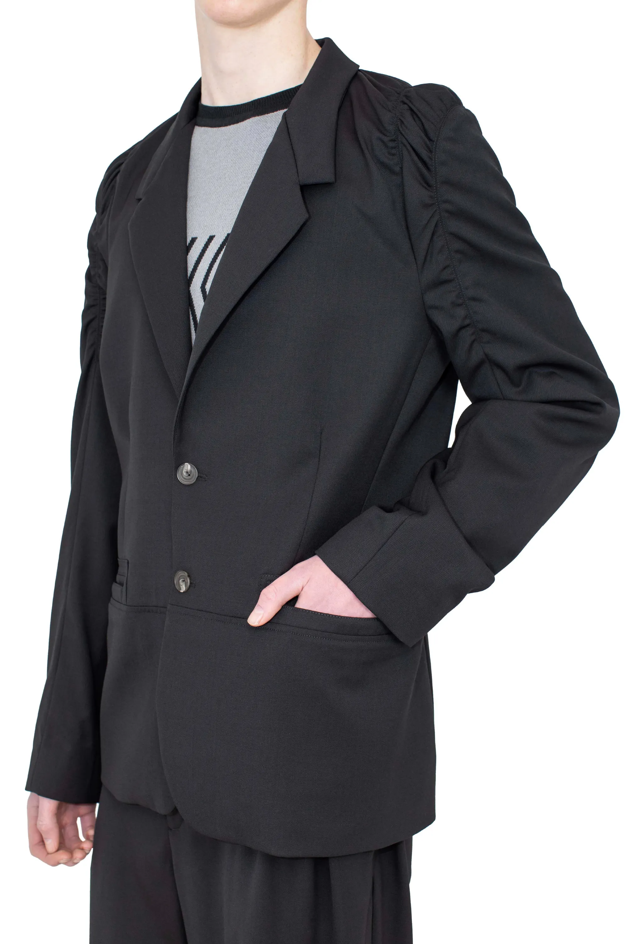 KIKO KOSTADINOV MINNA JACKET - CROW BLACK