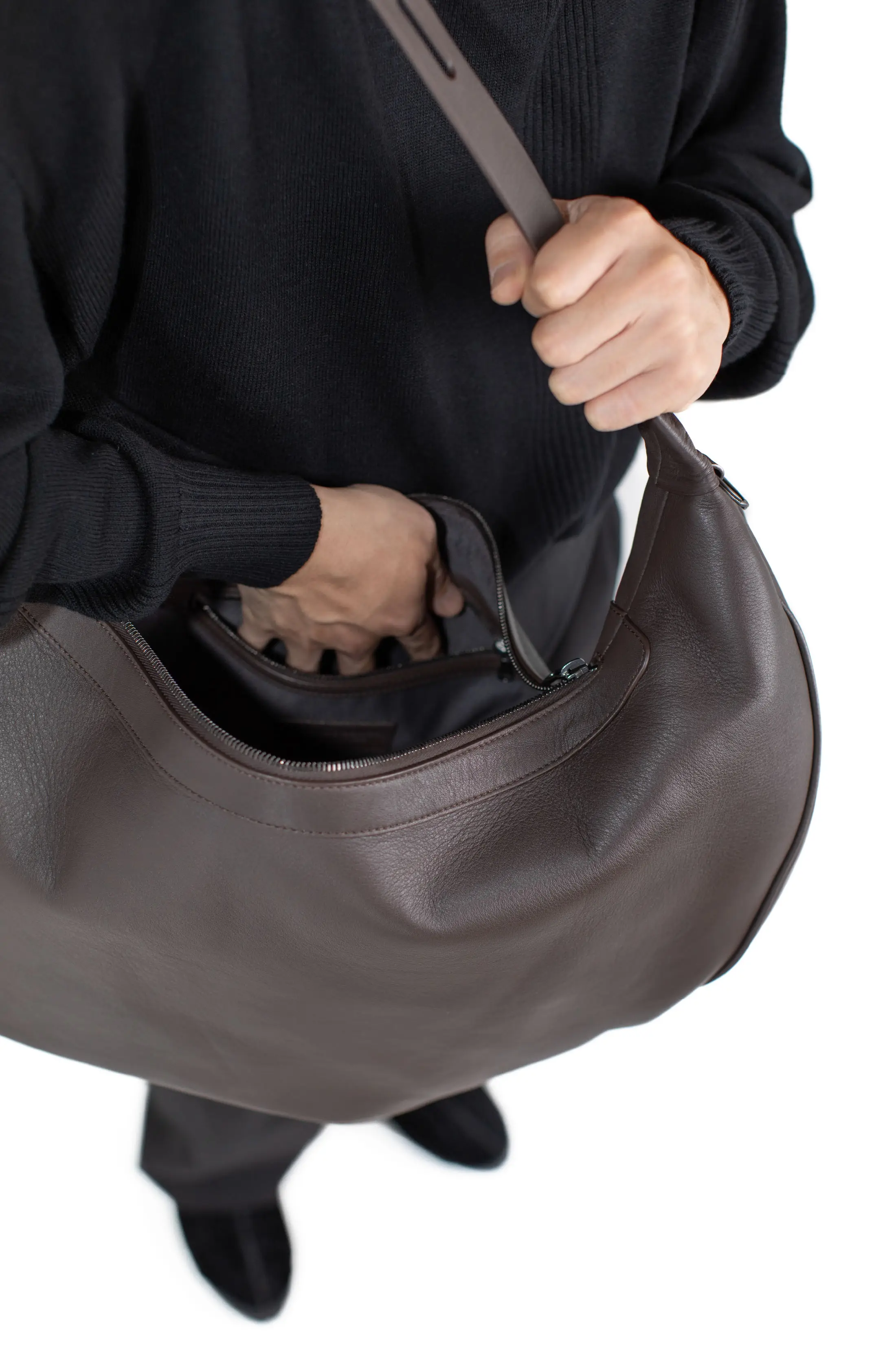 KIKO KOSTADINOV MORAVIA BAG - CHOCOLATE