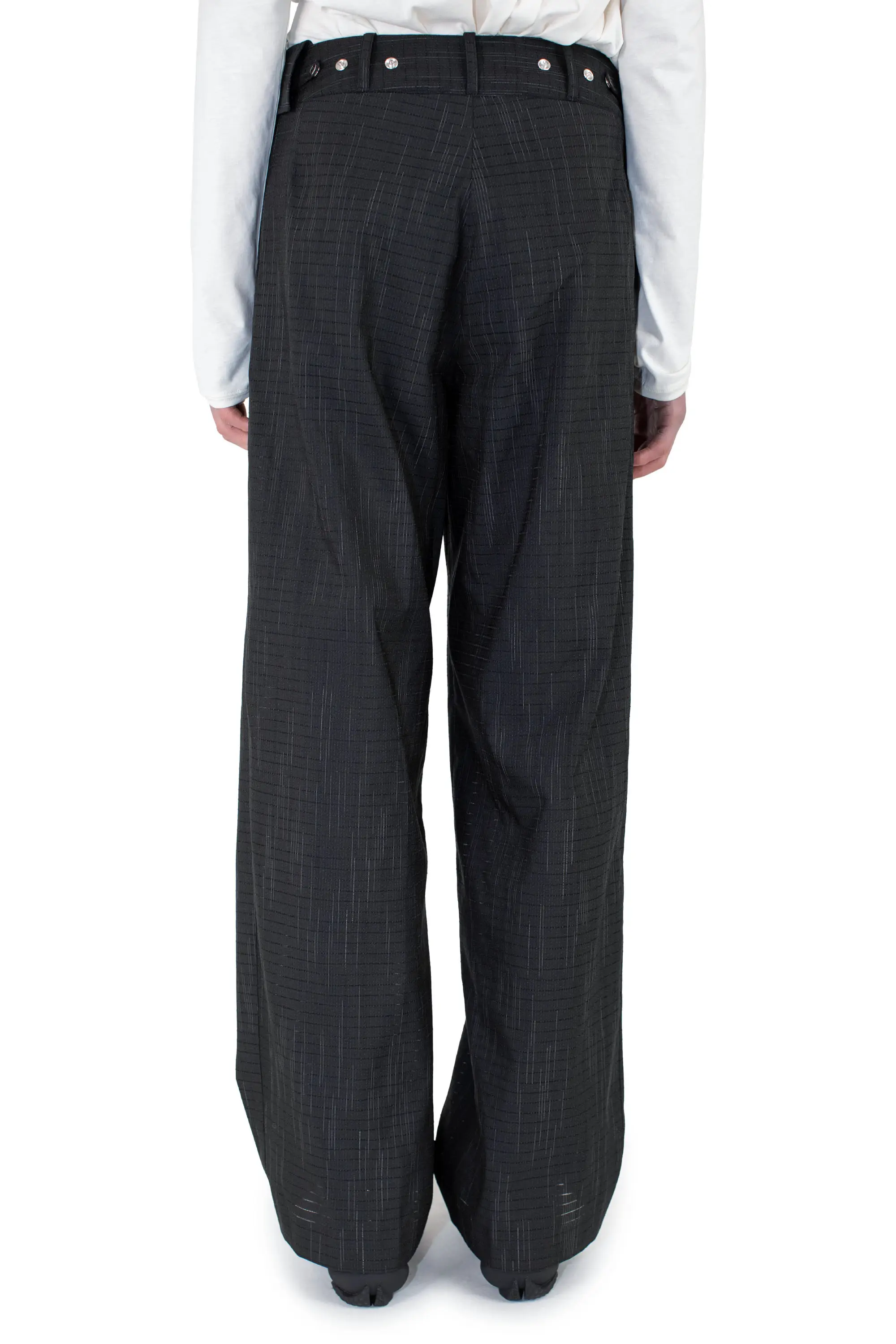 KIKO KOSTADINOV NAVIN WIDE TROUSER - BLACK OBSIDIAN