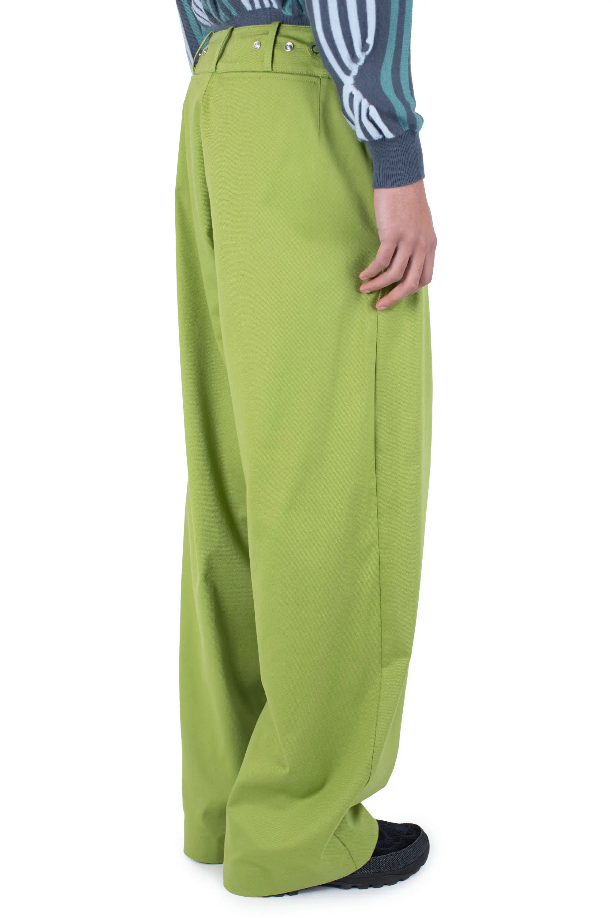 KIKO KOSTADINOV NAVIN WIDE TROUSER - CHARTREUSE