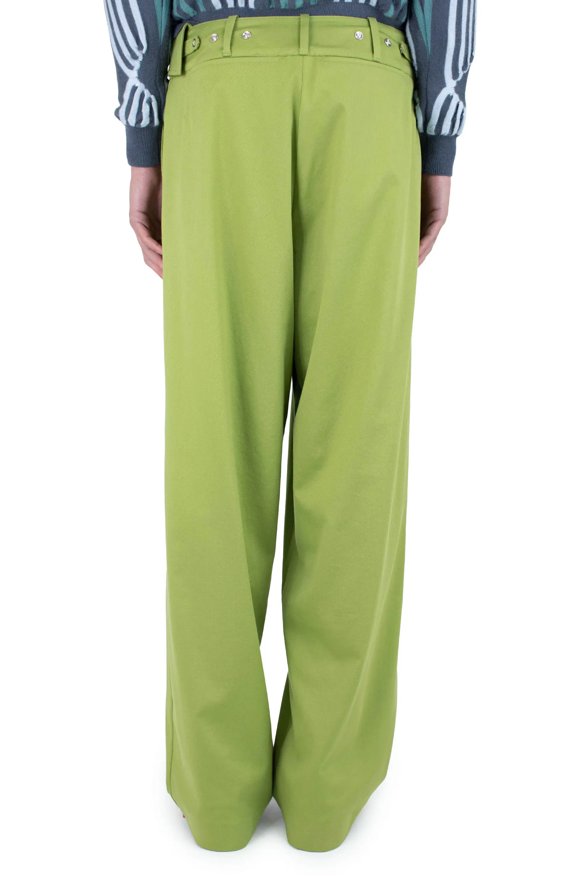 KIKO KOSTADINOV NAVIN WIDE TROUSER - CHARTREUSE
