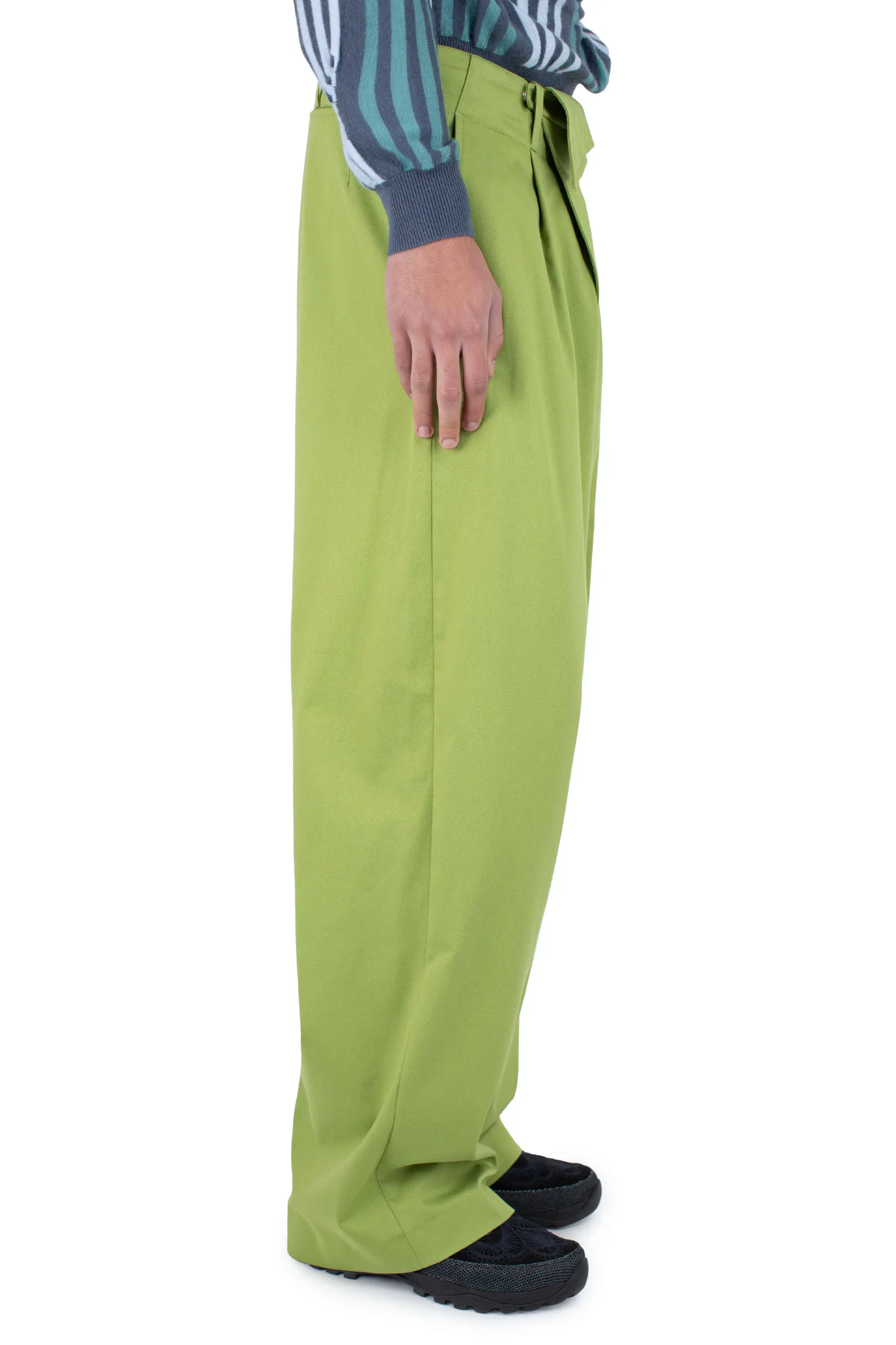 KIKO KOSTADINOV NAVIN WIDE TROUSER - CHARTREUSE