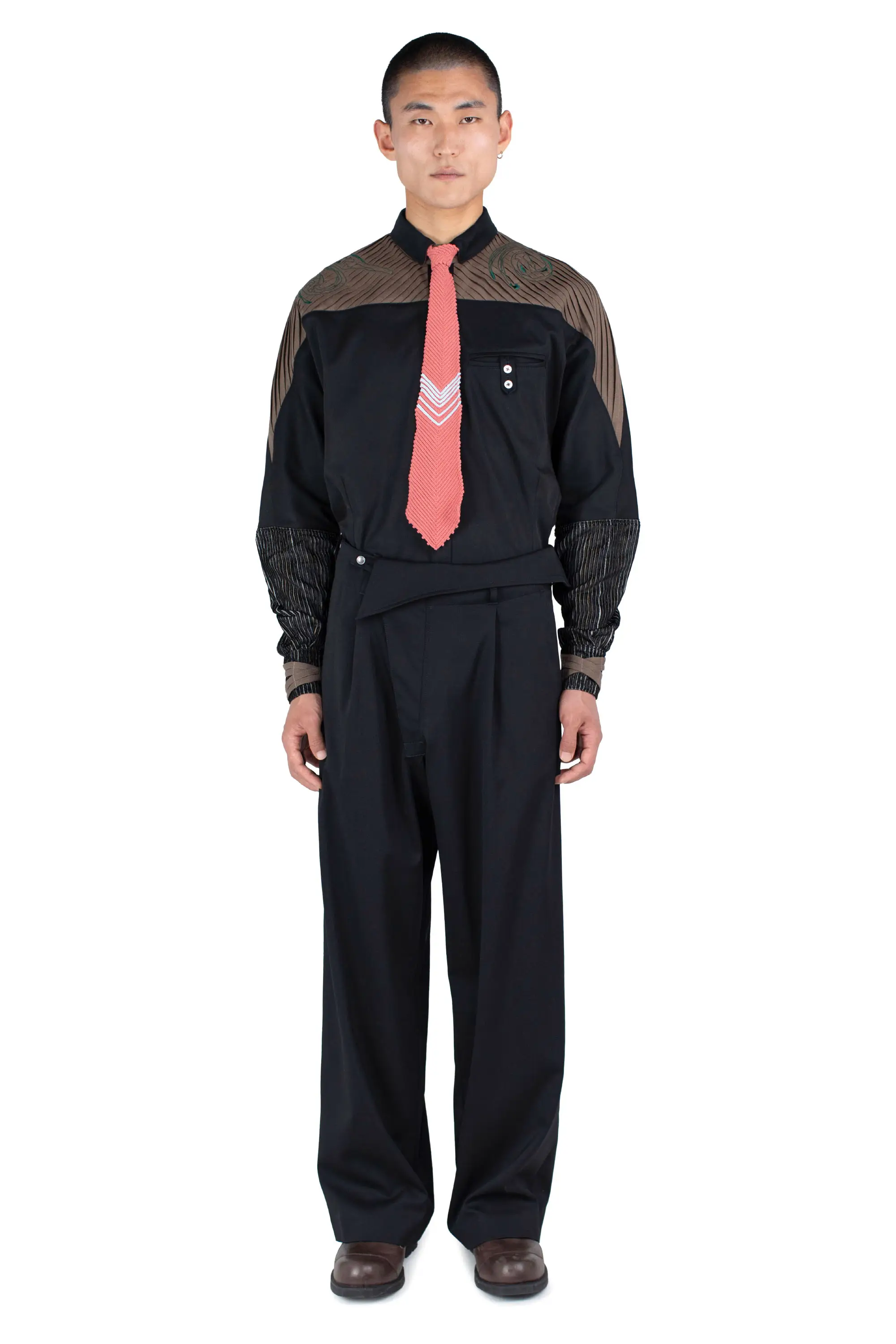 KIKO KOSTADINOV NAVIN WIDE TROUSER - NIGHT BLACK