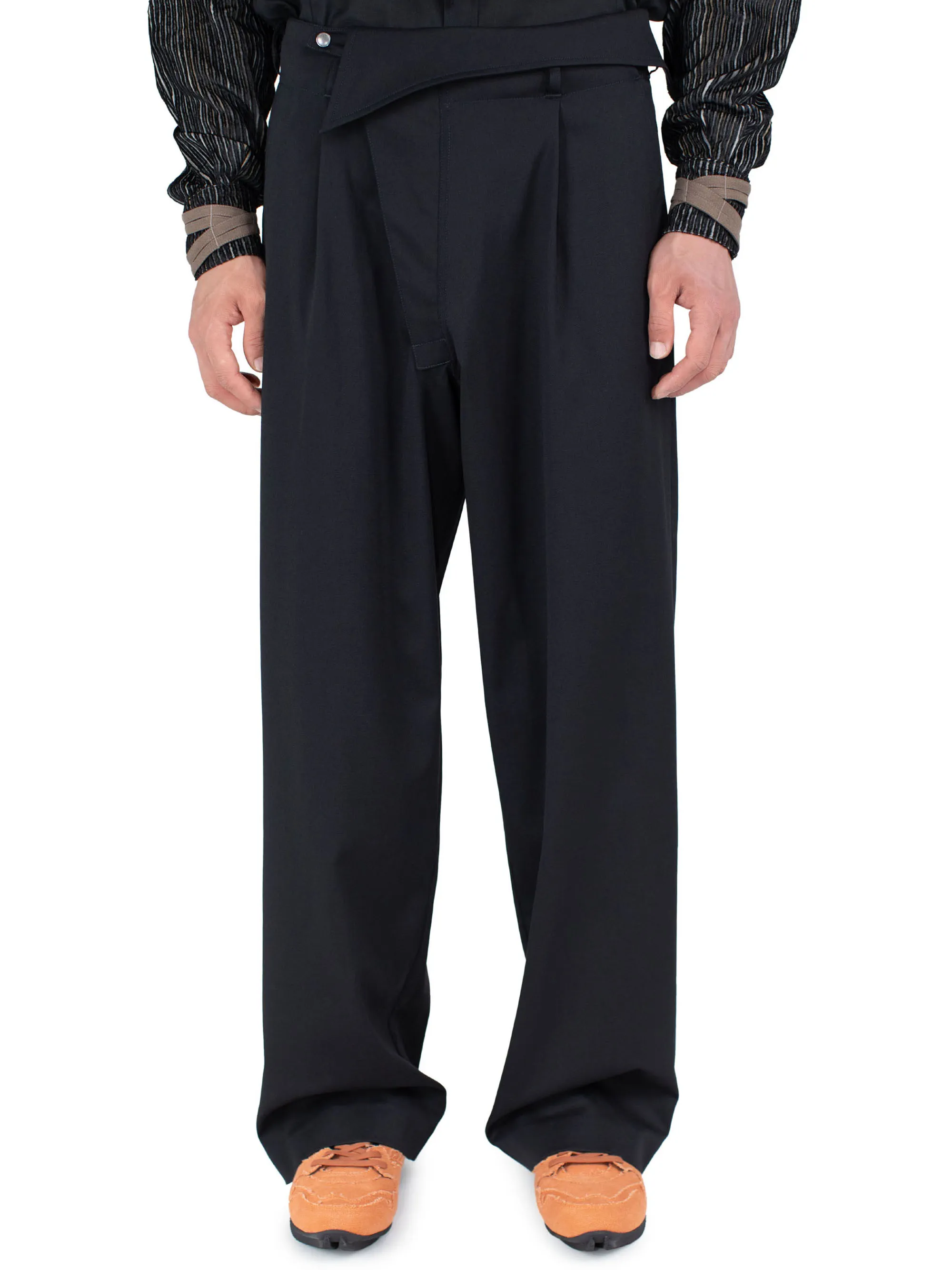 NAVIN WIDE TROUSER - NIGHT BLACK – KIKO KOSTADINOV