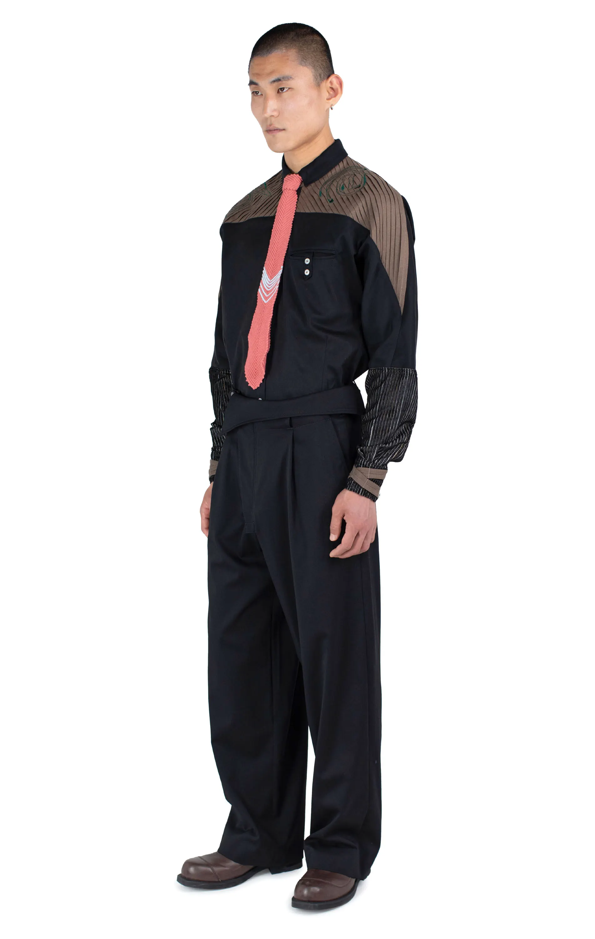NAVIN WIDE TROUSER - NIGHT BLACK – KIKO KOSTADINOV