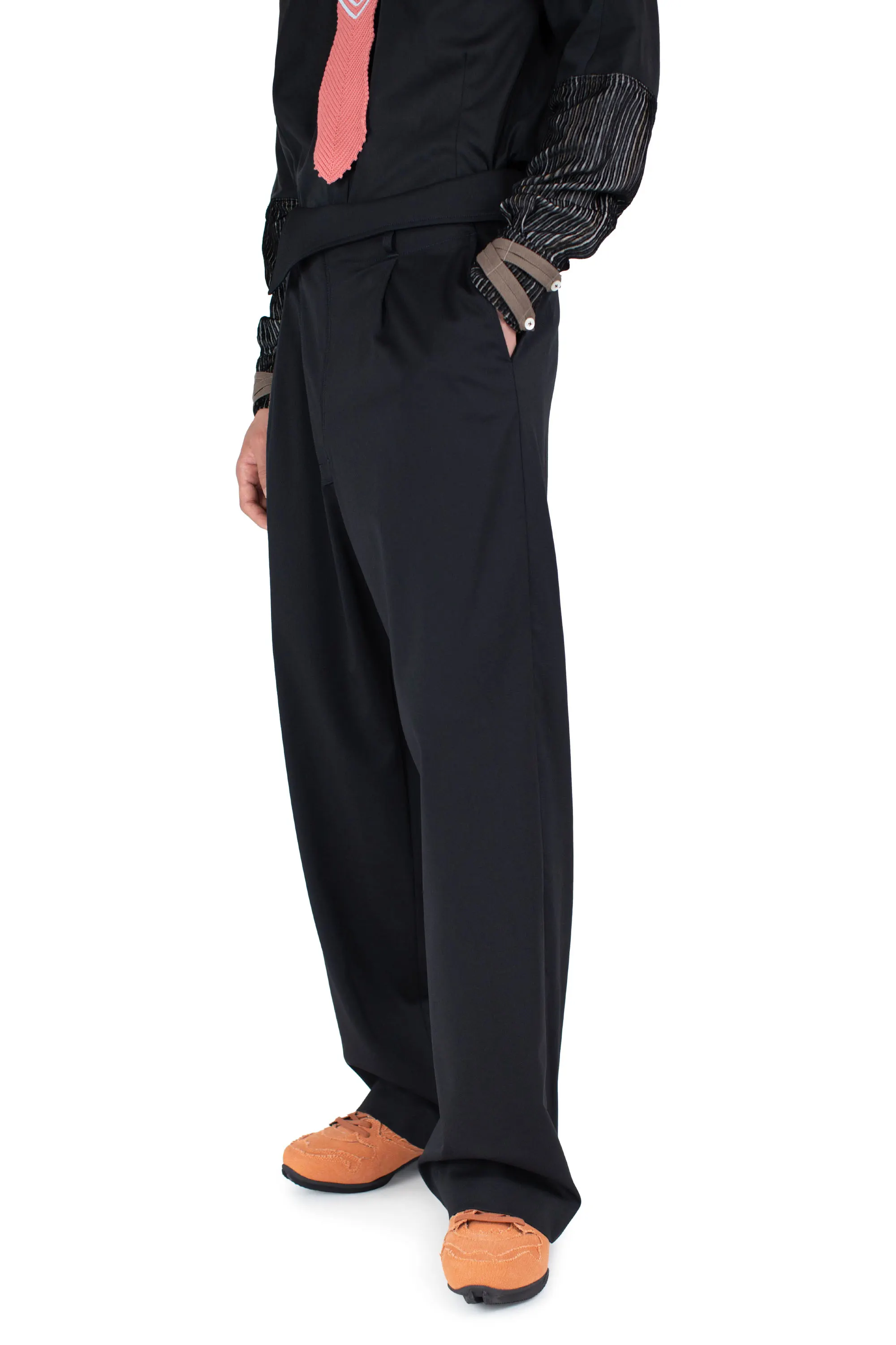 NAVIN WIDE TROUSER - NIGHT BLACK – KIKO KOSTADINOV