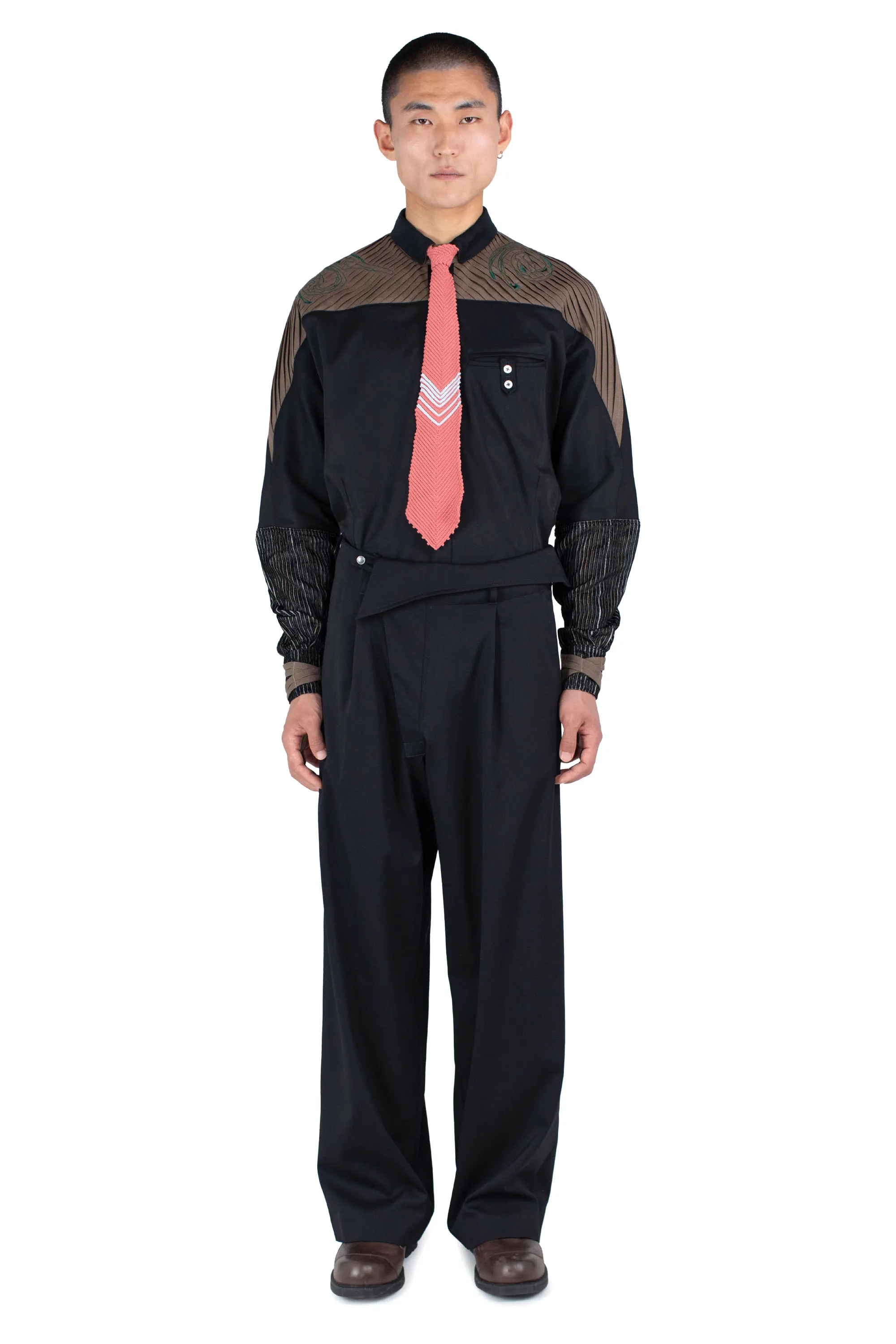 【正規店出品】KIKO KOSTADINOV MEN NAVIN WIDE TROUSER BLACK KIKO KOSTADINOV - Men Navin Wide Trouser – Atelier New York