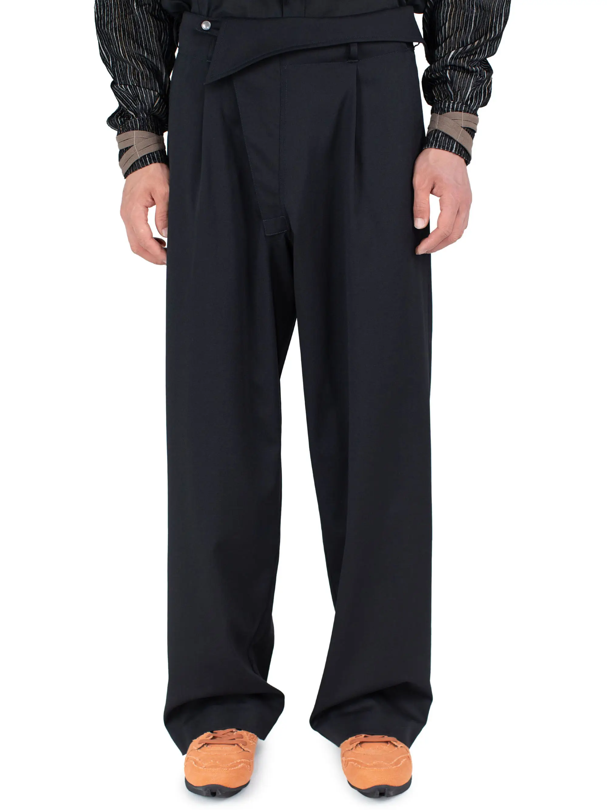KIKO KOSTADINOV NAVIN WIDE TROUSER - NIGHT BLACK