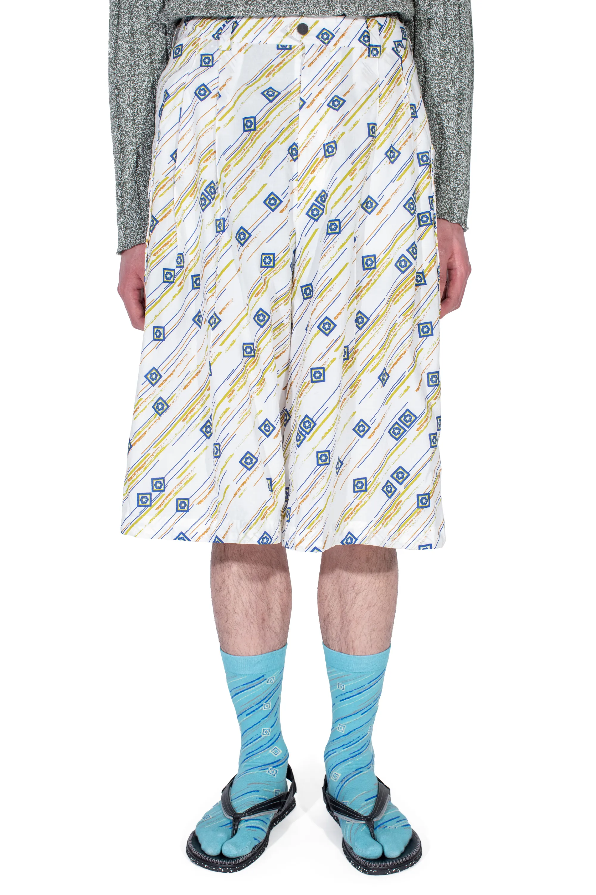 KIKO KOSTADINOV NORO WIDE SHORTS - FLORAL BRUSH
