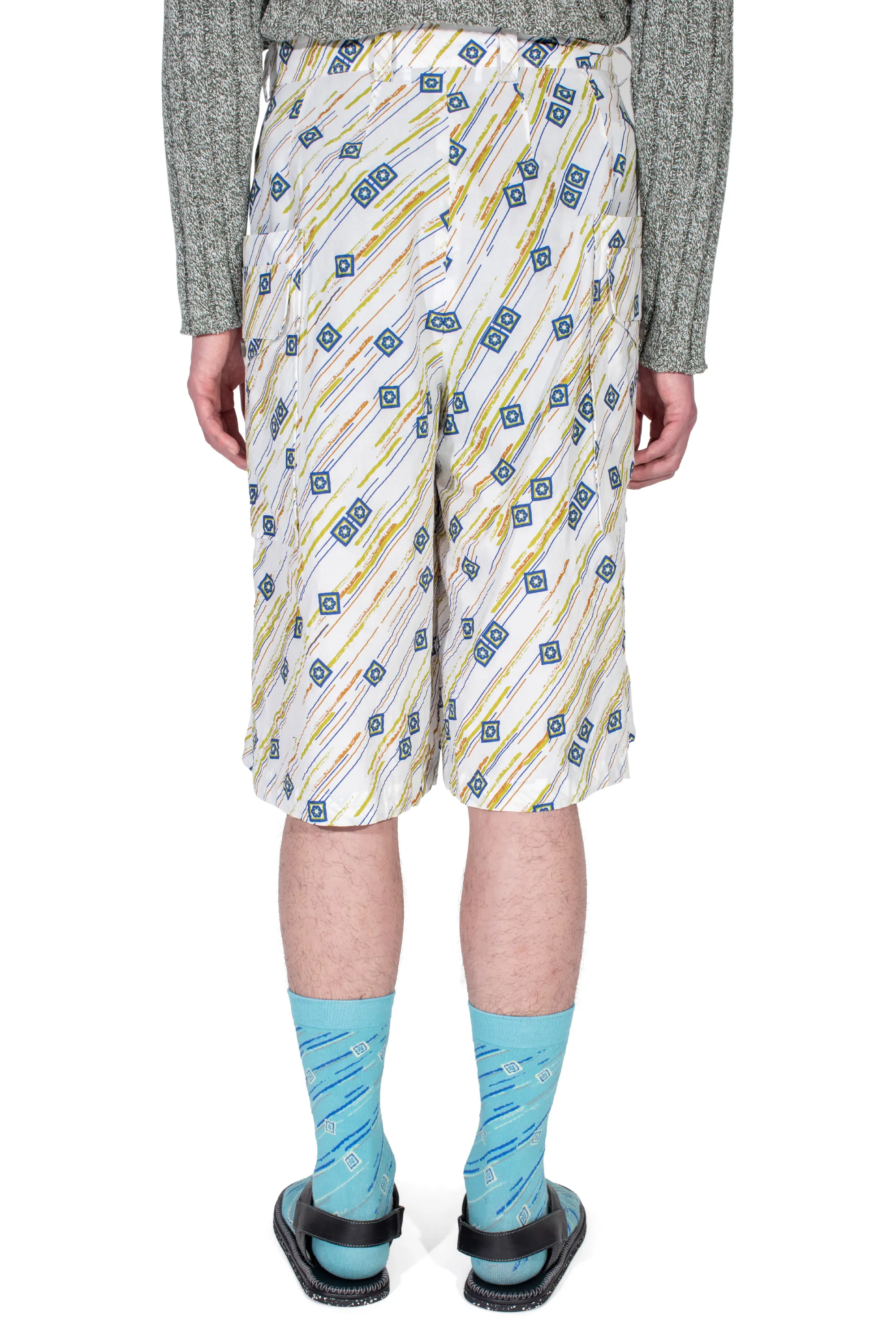KIKO KOSTADINOV NORO WIDE SHORTS - FLORAL BRUSH