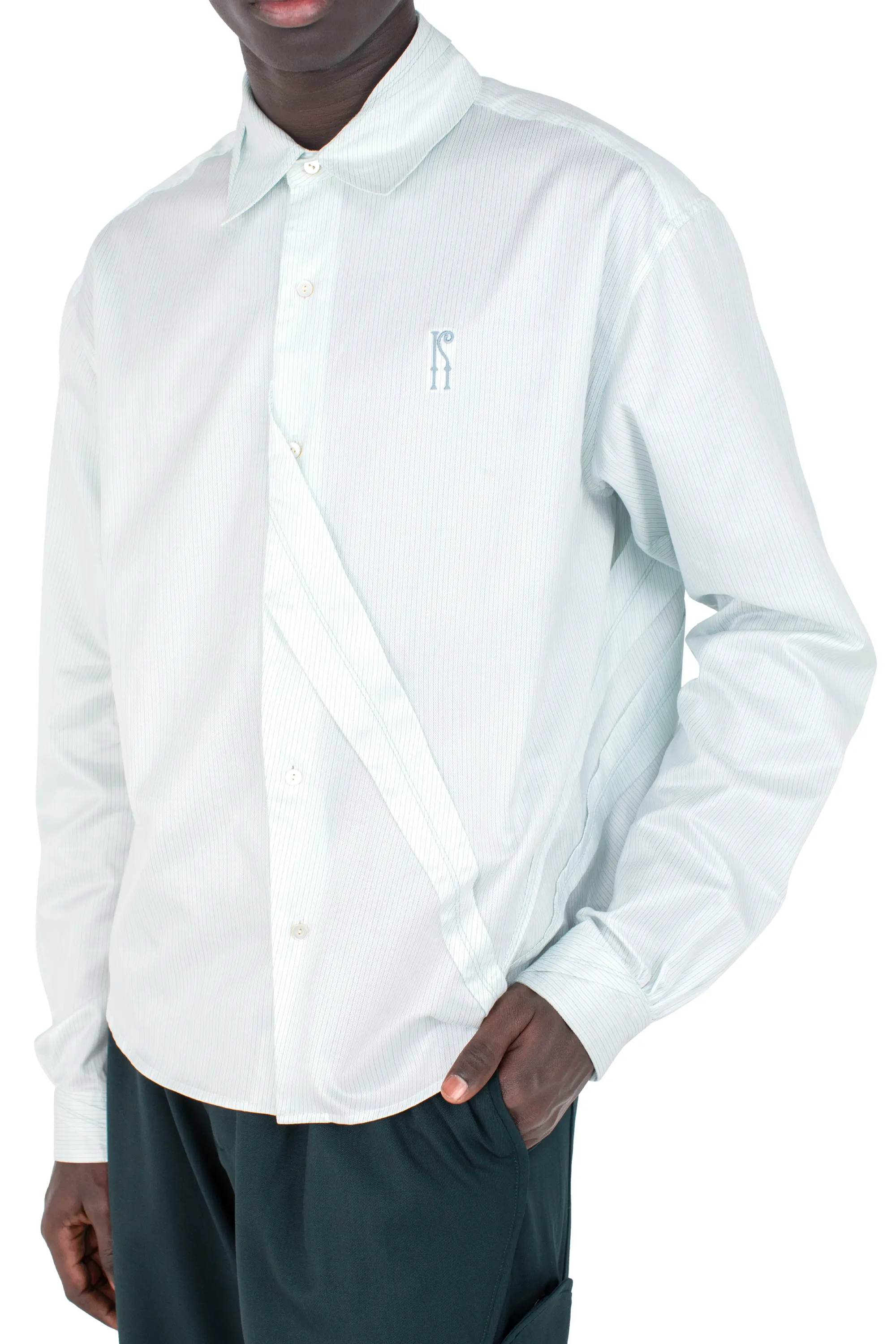 KIKO KOSTADINOV OHNE K-DART SHIRT - BLUE & GREEN