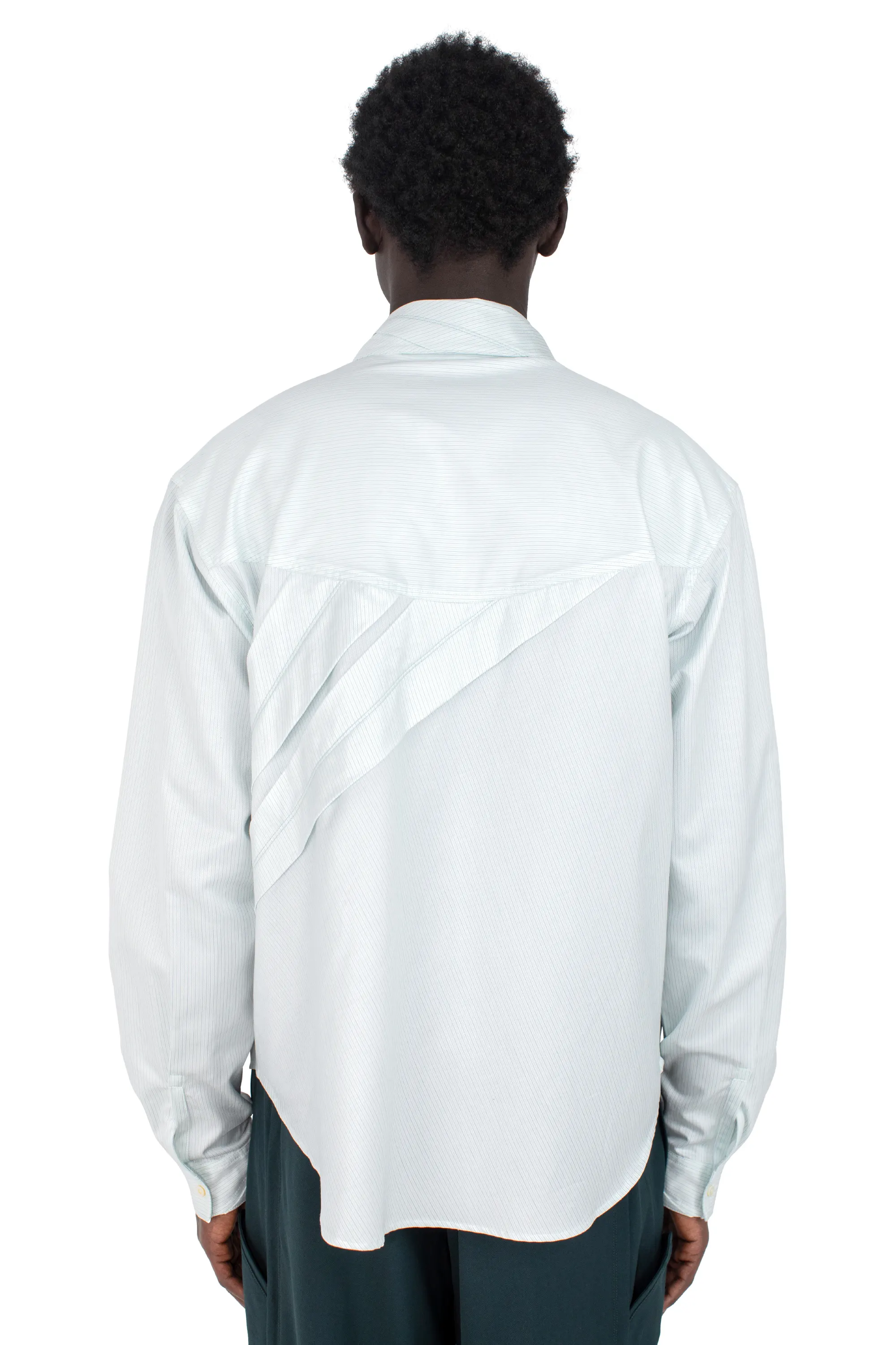 OHNE K-DART SHIRT - BLUE & GREEN – KIKO KOSTADINOV