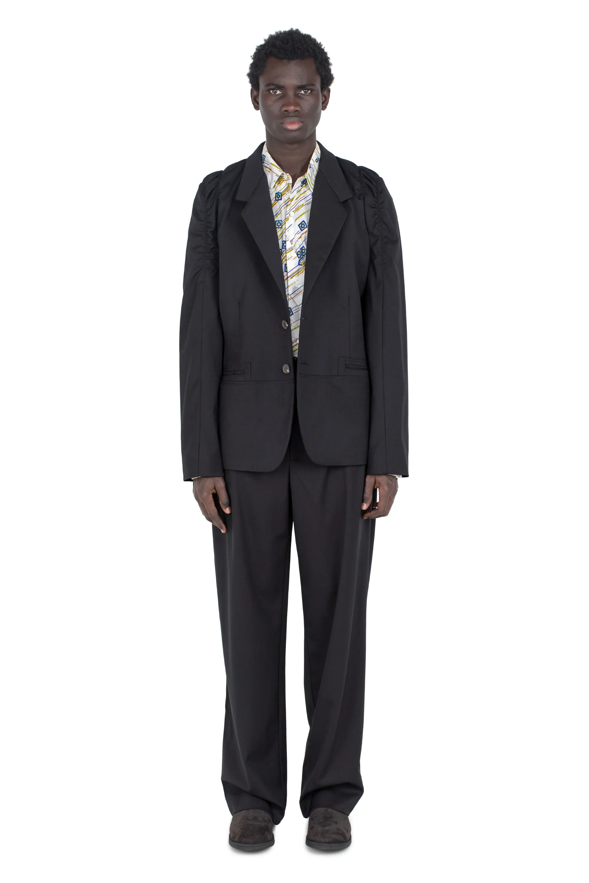 KIKO KOSTADINOV OHNE K-DART SHIRT - FLORAL BRUSH