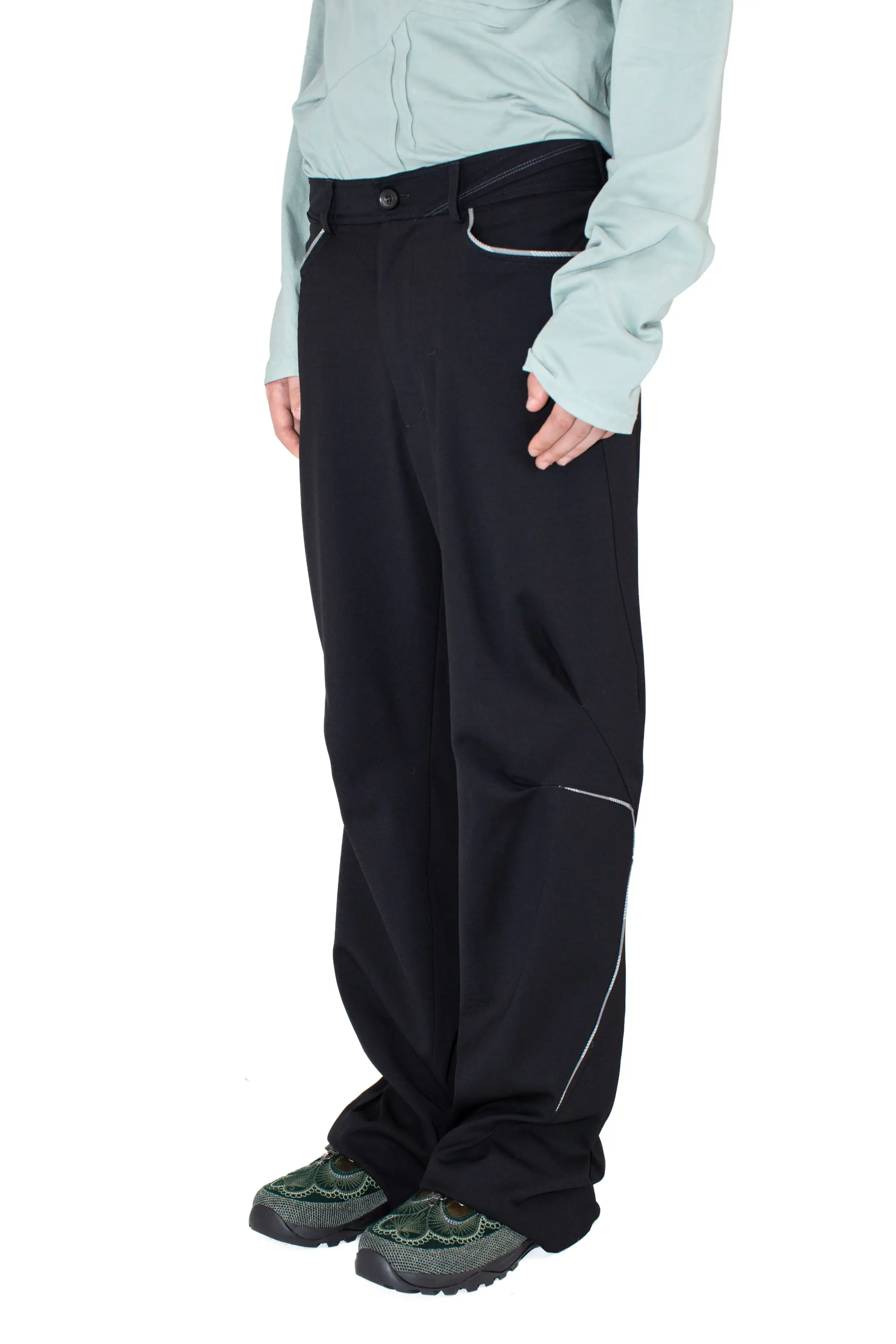 KIKO KOSTADINOV OHNE K-DART TROUSER - CROW BLACK