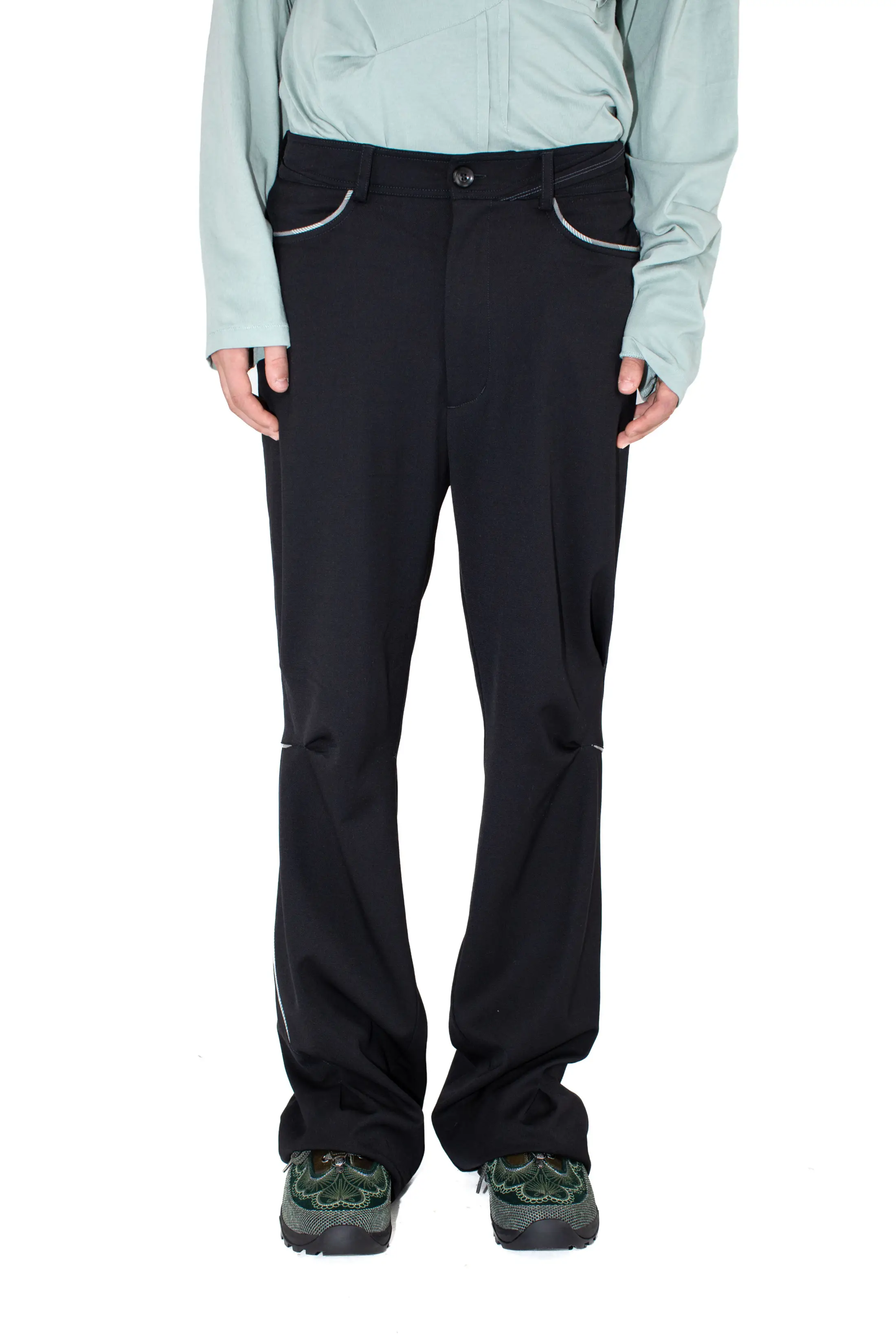 KIKO KOSTADINOV OHNE K-DART TROUSER - CROW BLACK