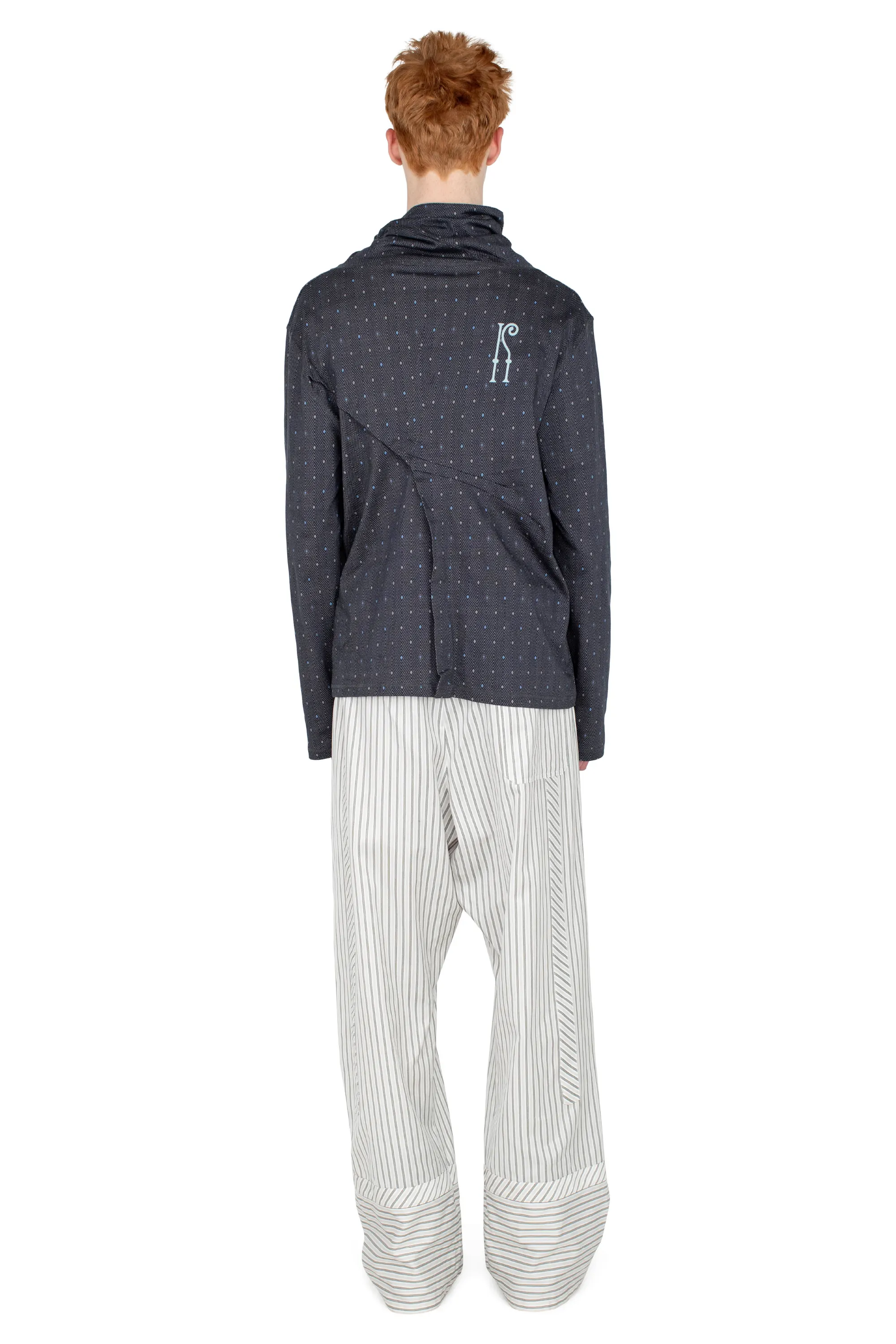 OHNE LONG SLEEVE MOCK NECK - BLACK & SAPPHIRE – KIKO KOSTADINOV